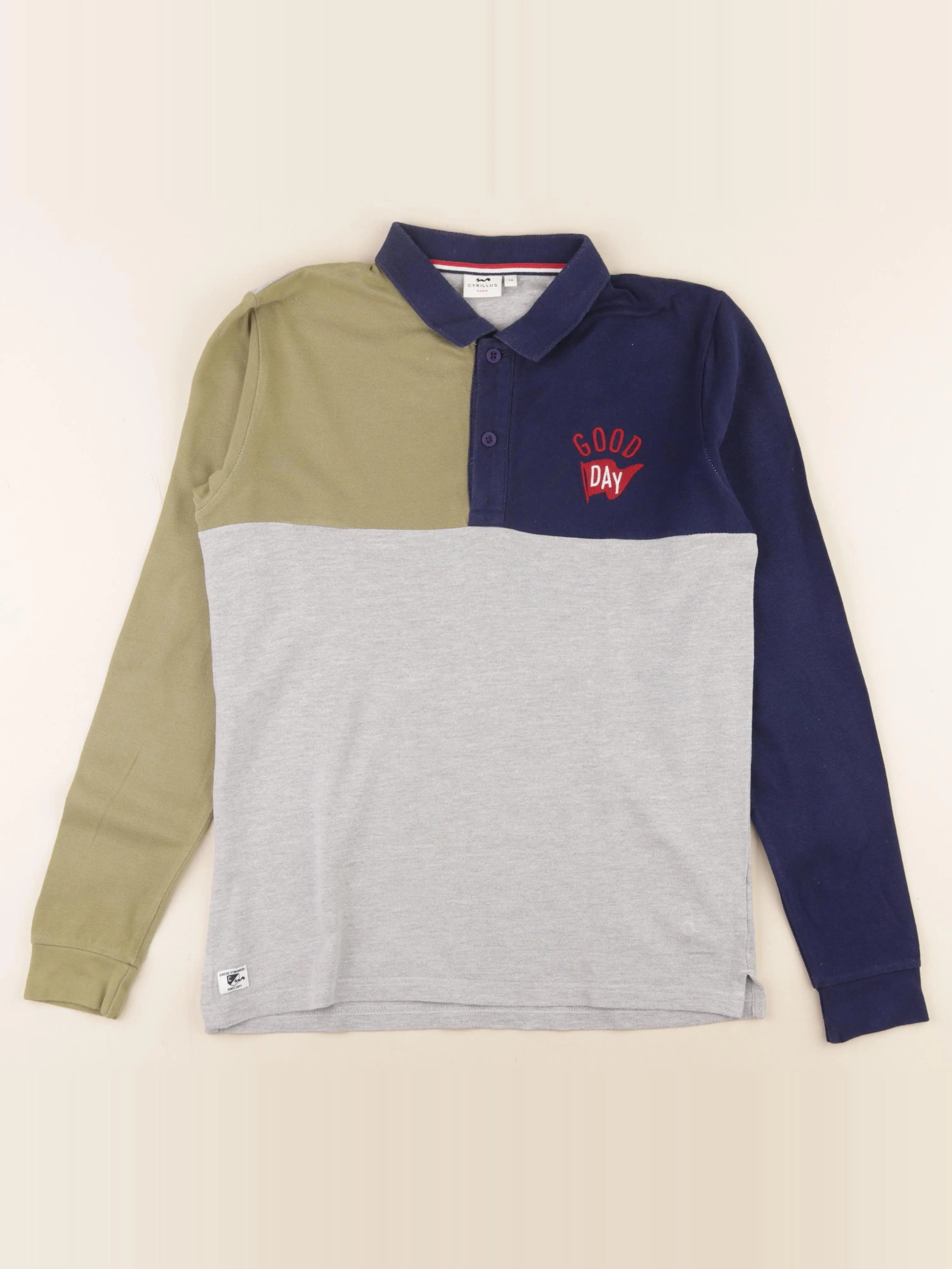 Cyrillus - polo multicolore - 14 ans