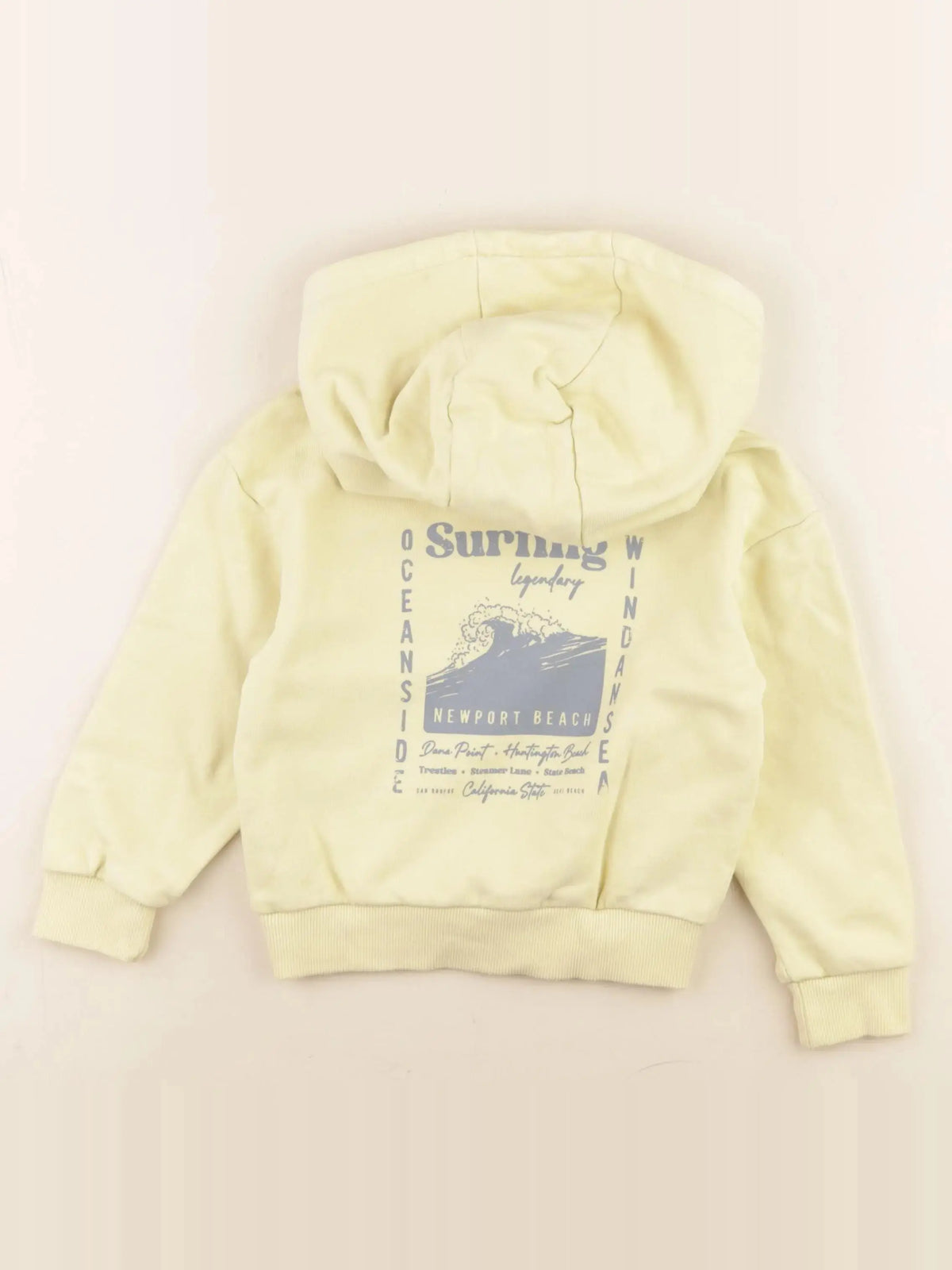 Cyrillus - sweat imprimé au dos jaune - 4 ans