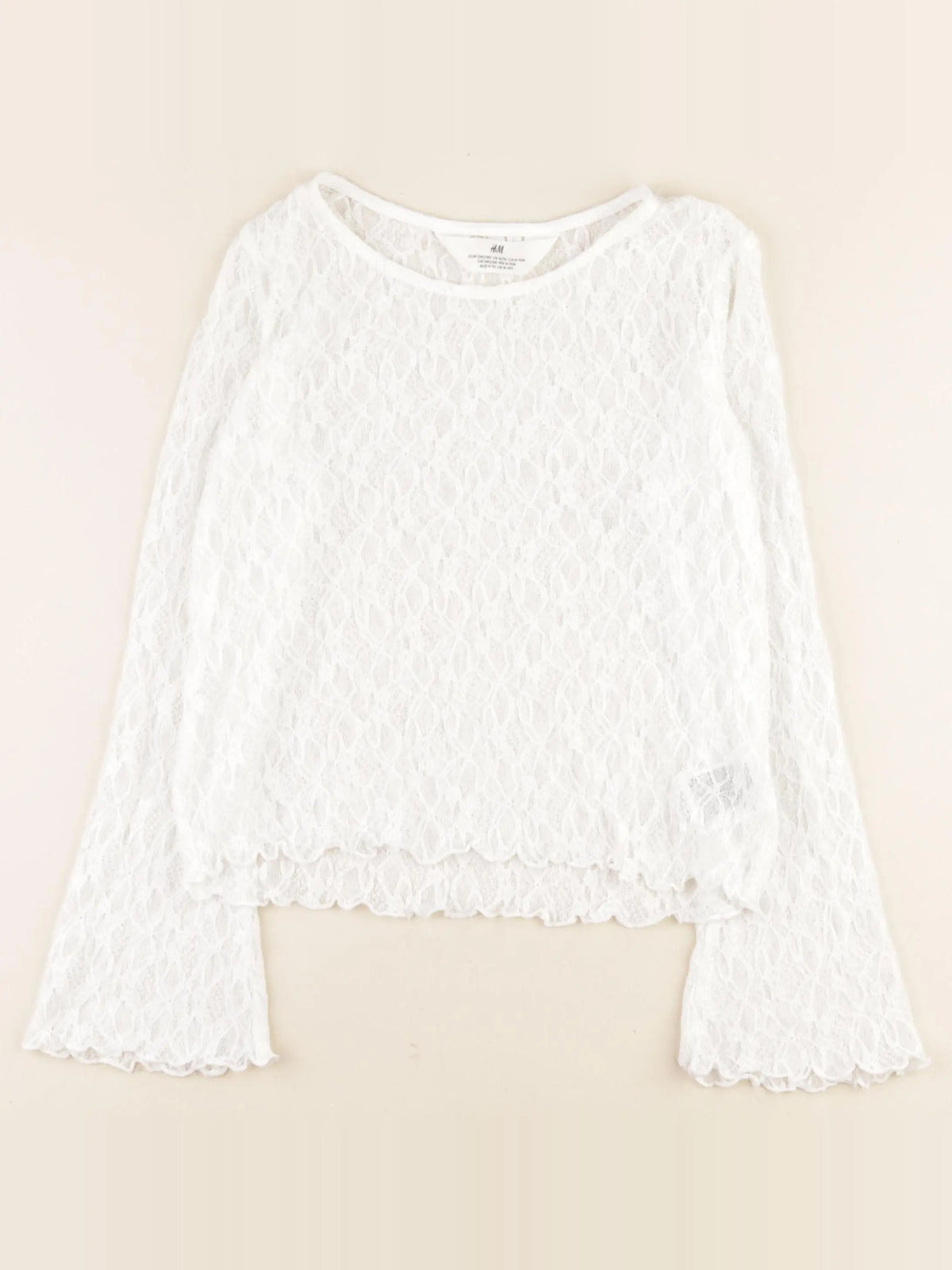 H&M - tee-shirt blanc - 8/10 ans