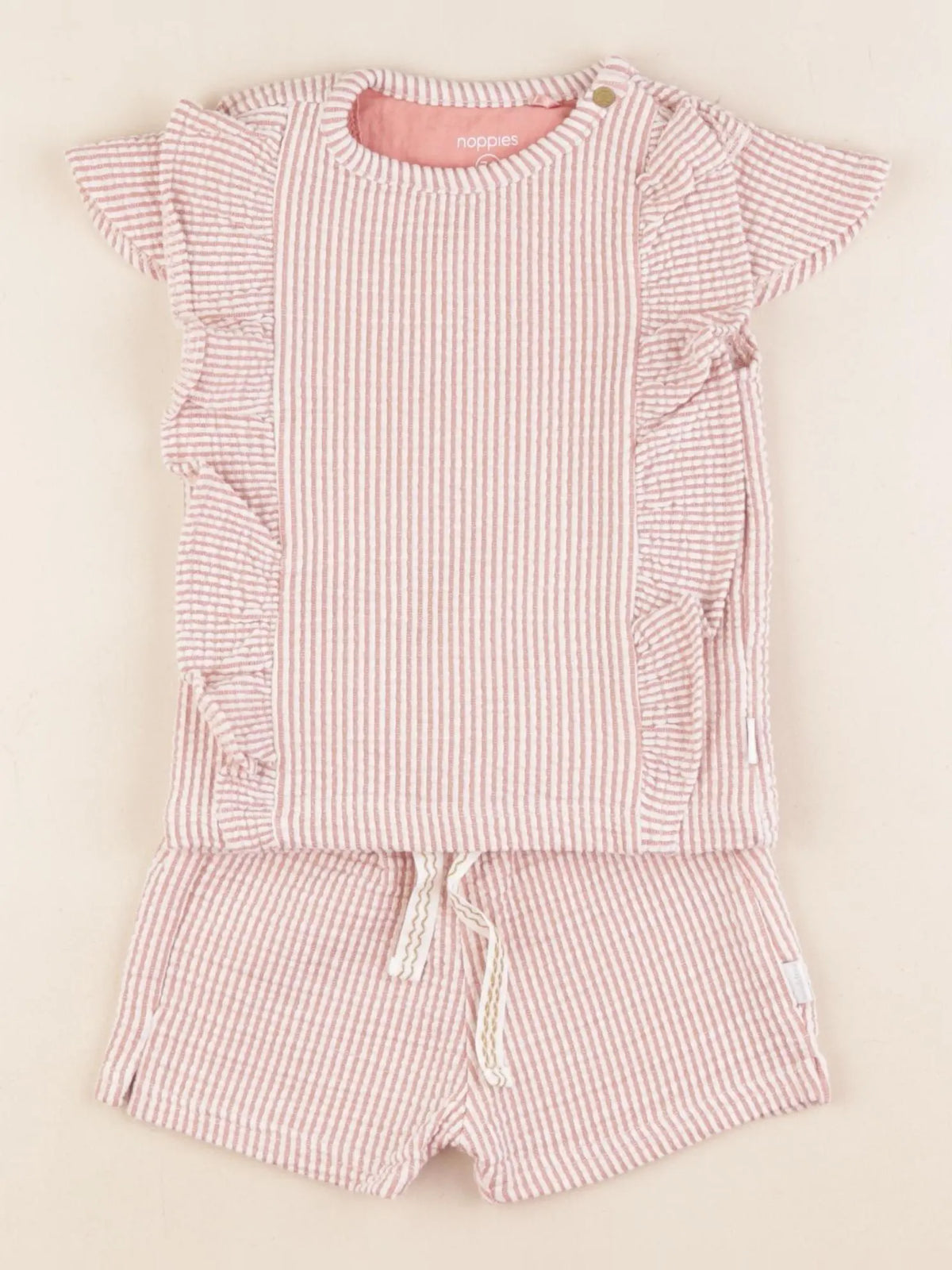 Noppies - ensemble rose - 6/9 mois