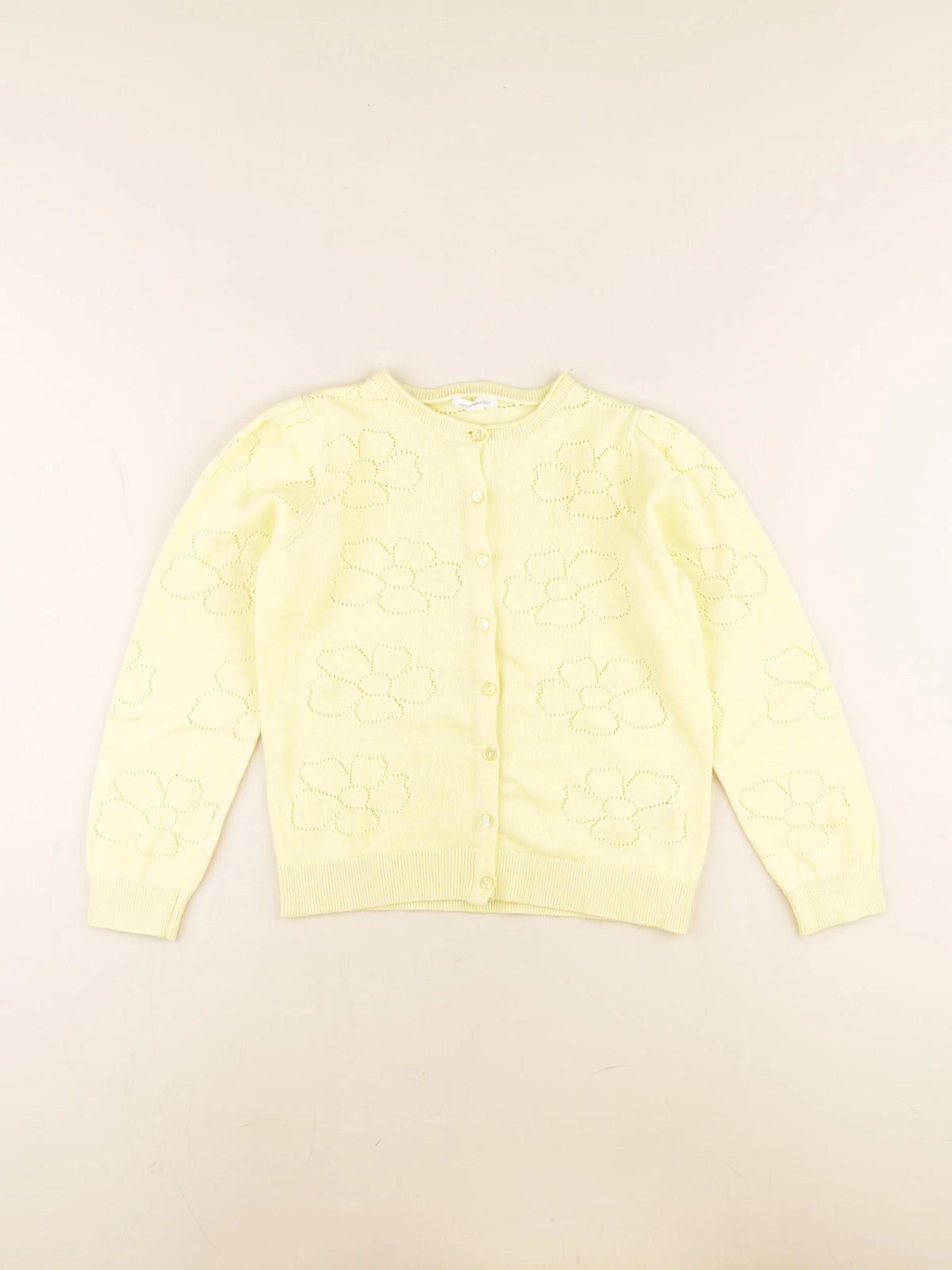 Vertbaudet - gilet jaune - 8 ans