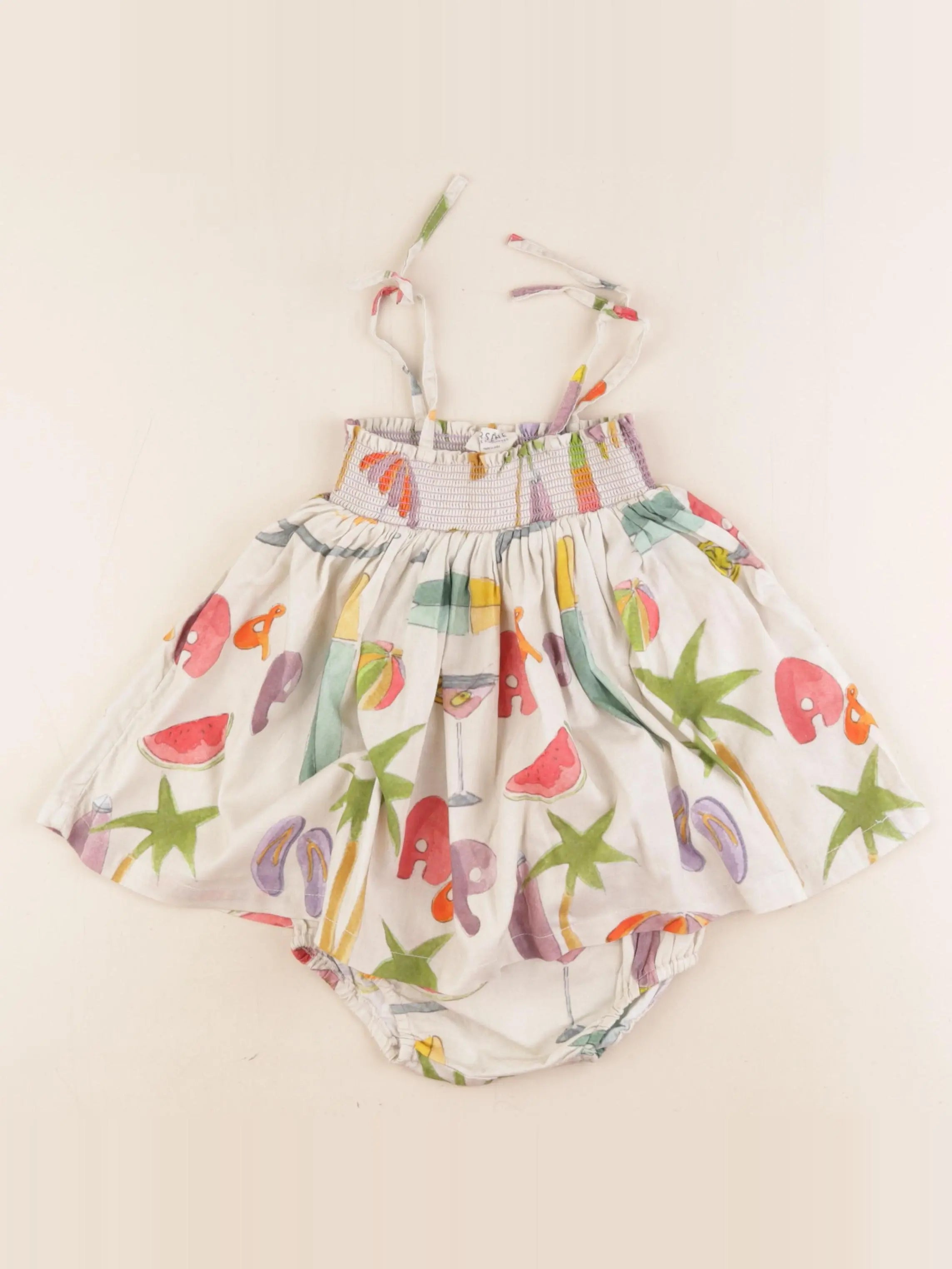 Arsène et les pipelettes - robe multicolore - 12 mois