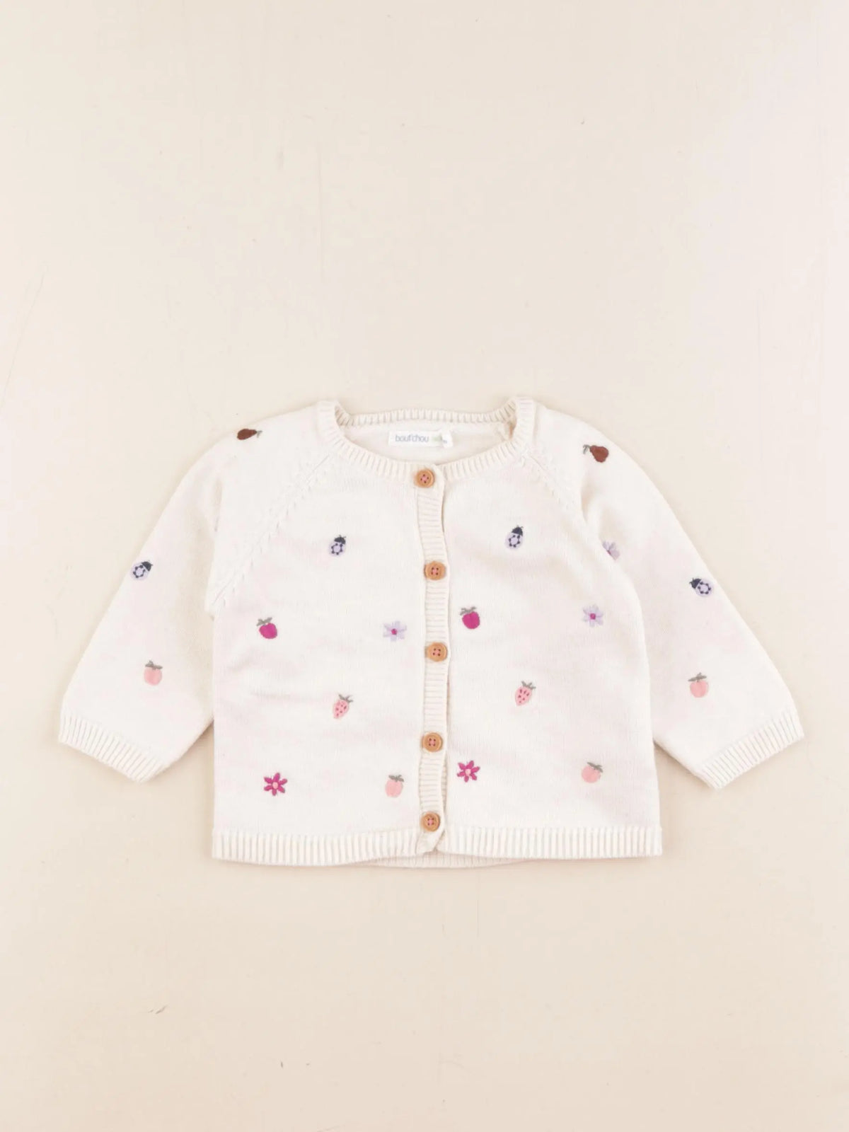 Boutchou - gilet beige - 6 mois