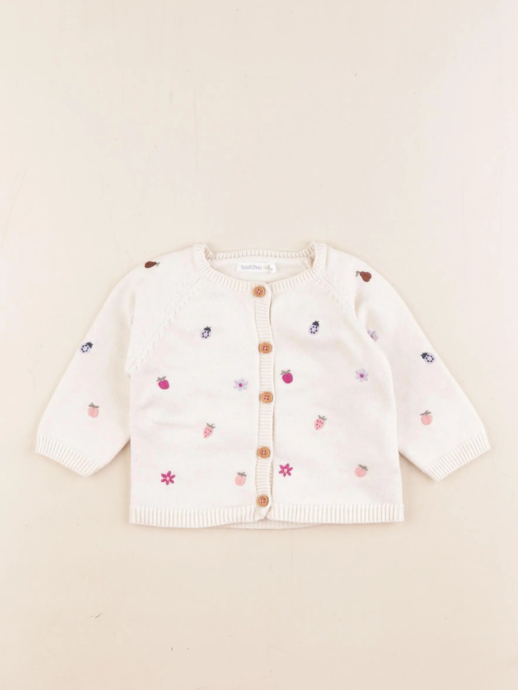 Boutchou - gilet beige - 6 mois