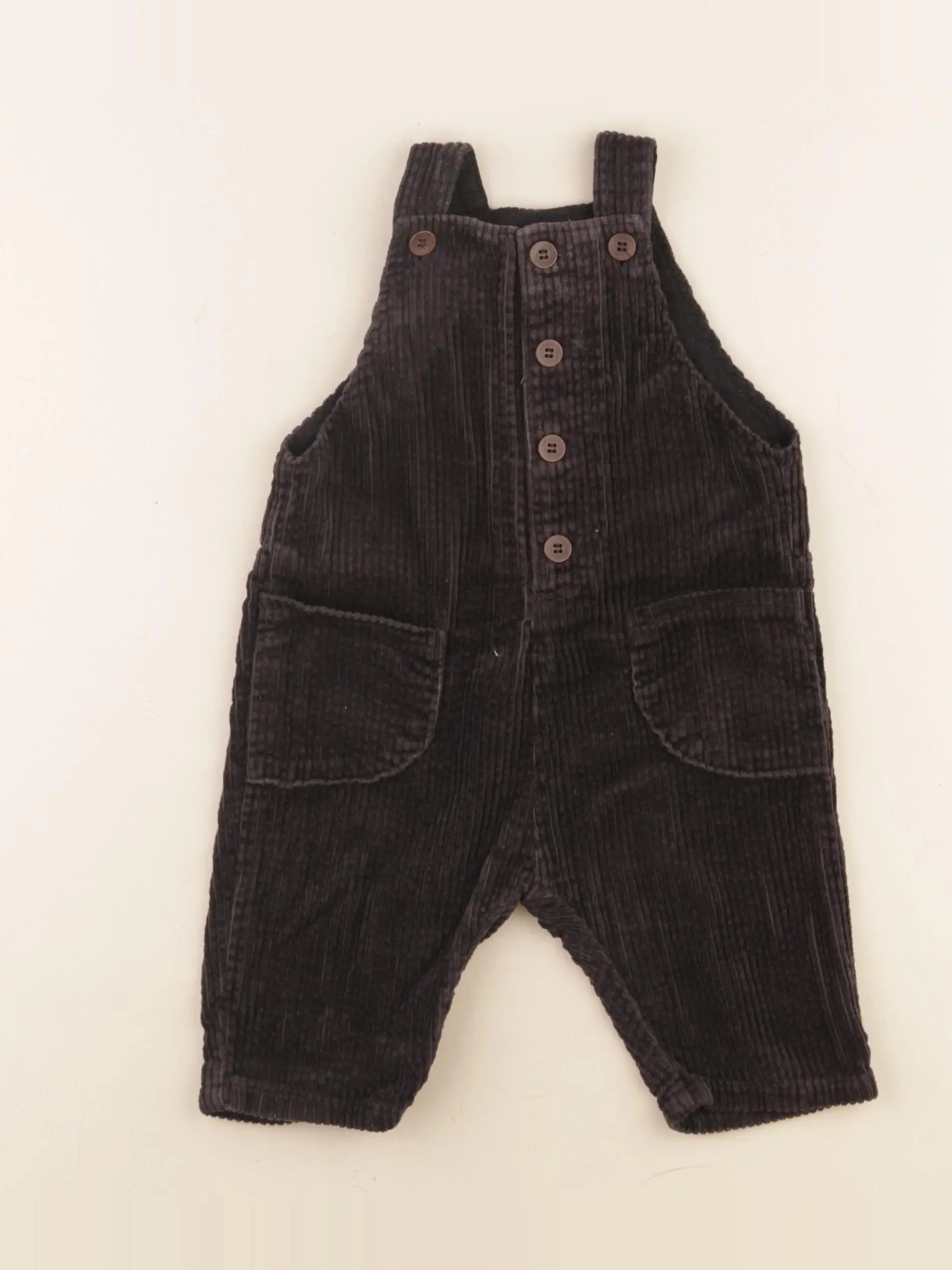 Zara - salopette marron - 3/6 mois