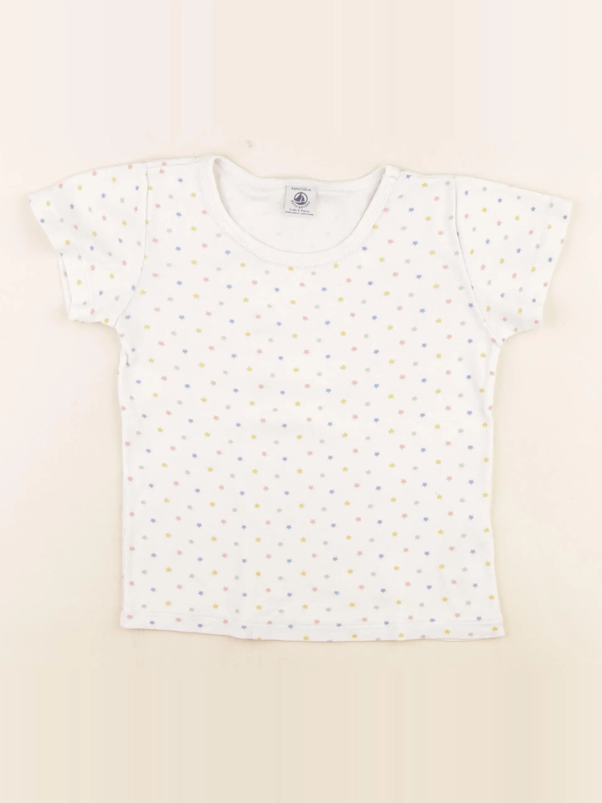 Petit Bateau - maillot de corps blanc - 6 ans