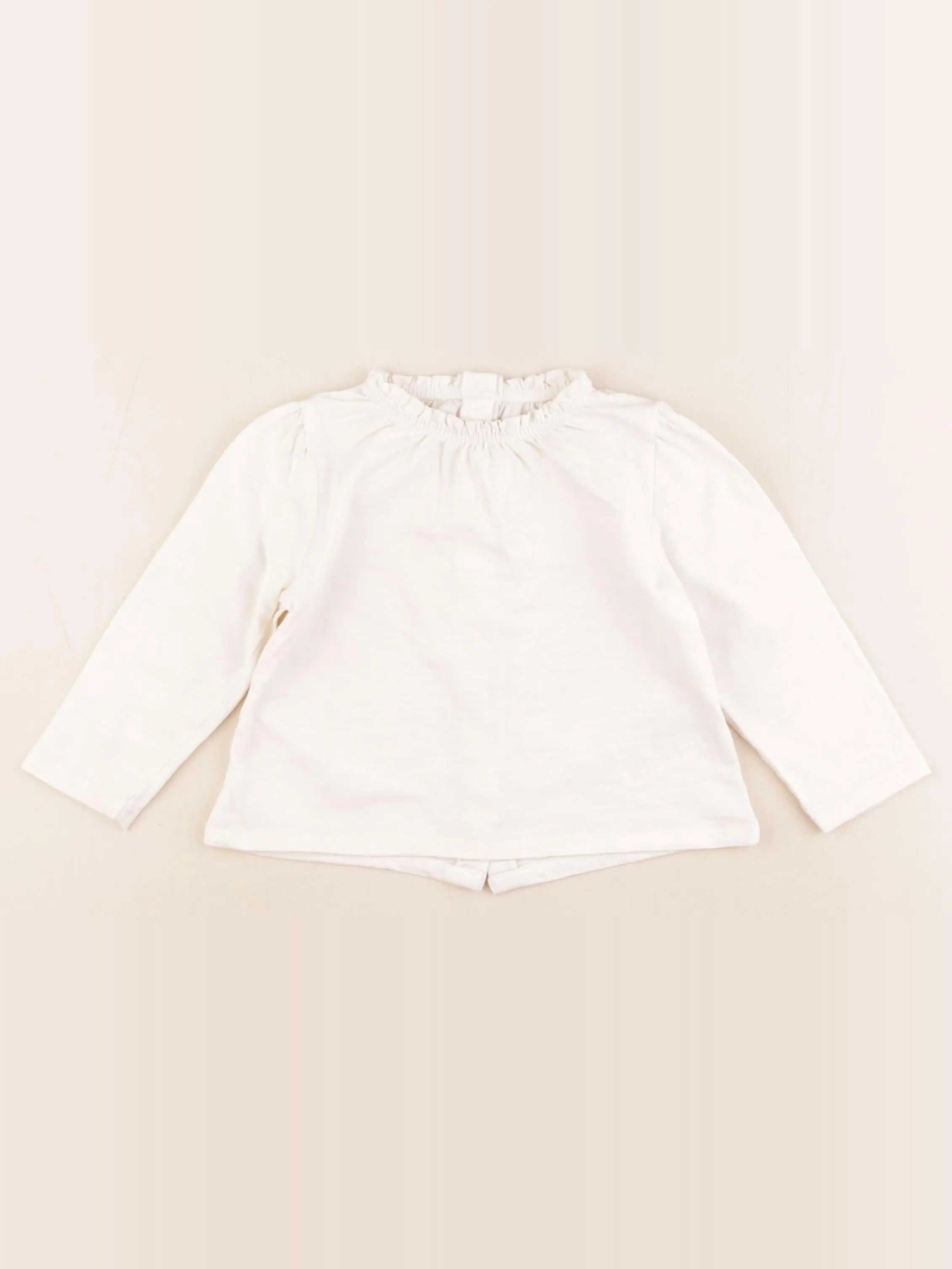 Vertbaudet - tee-shirt blanc - 18 mois