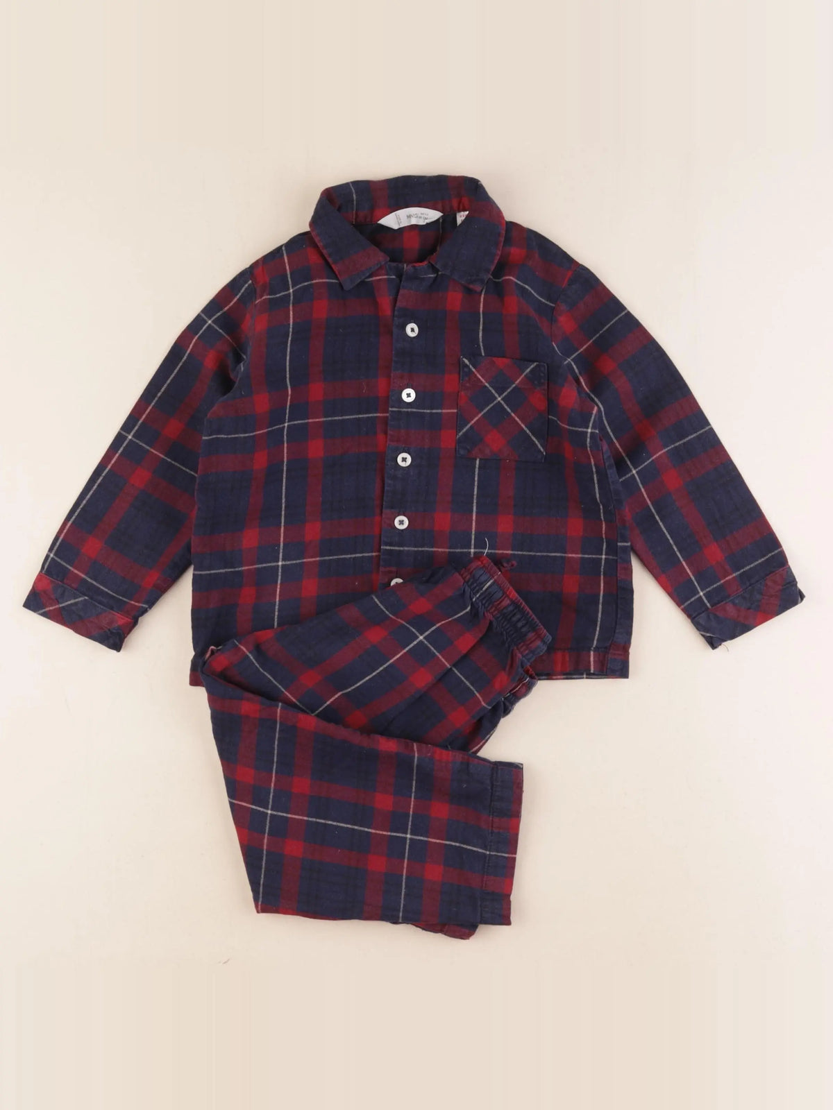 Mango - pyjama coton bleu - 2/3 ans