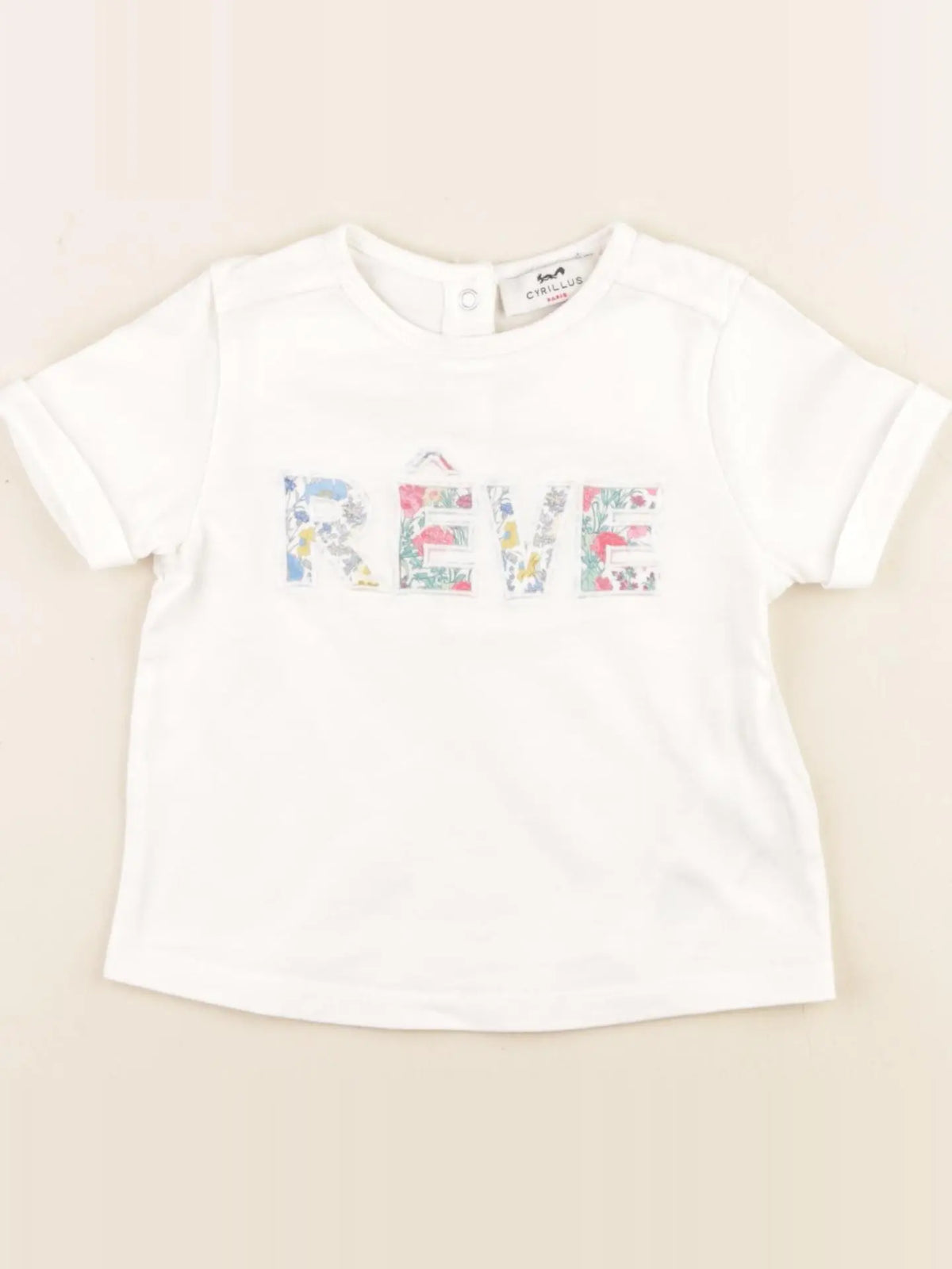 Cyrillus - tee-shirt blanc - 12 mois