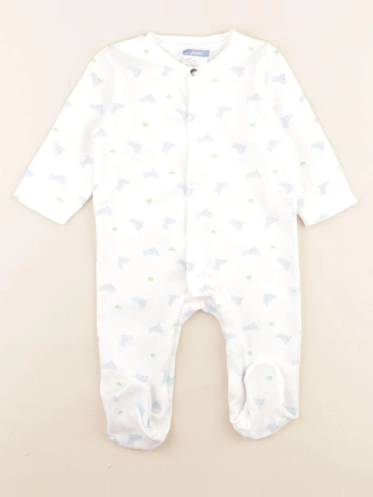 Jacadi - pyjama coton blanc - 6 mois