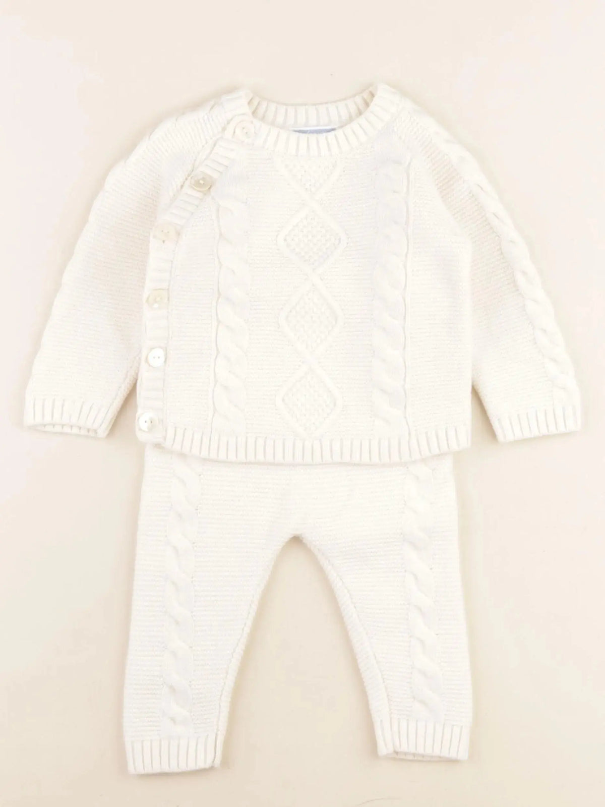 Jacadi - ensemble beige - 12 mois