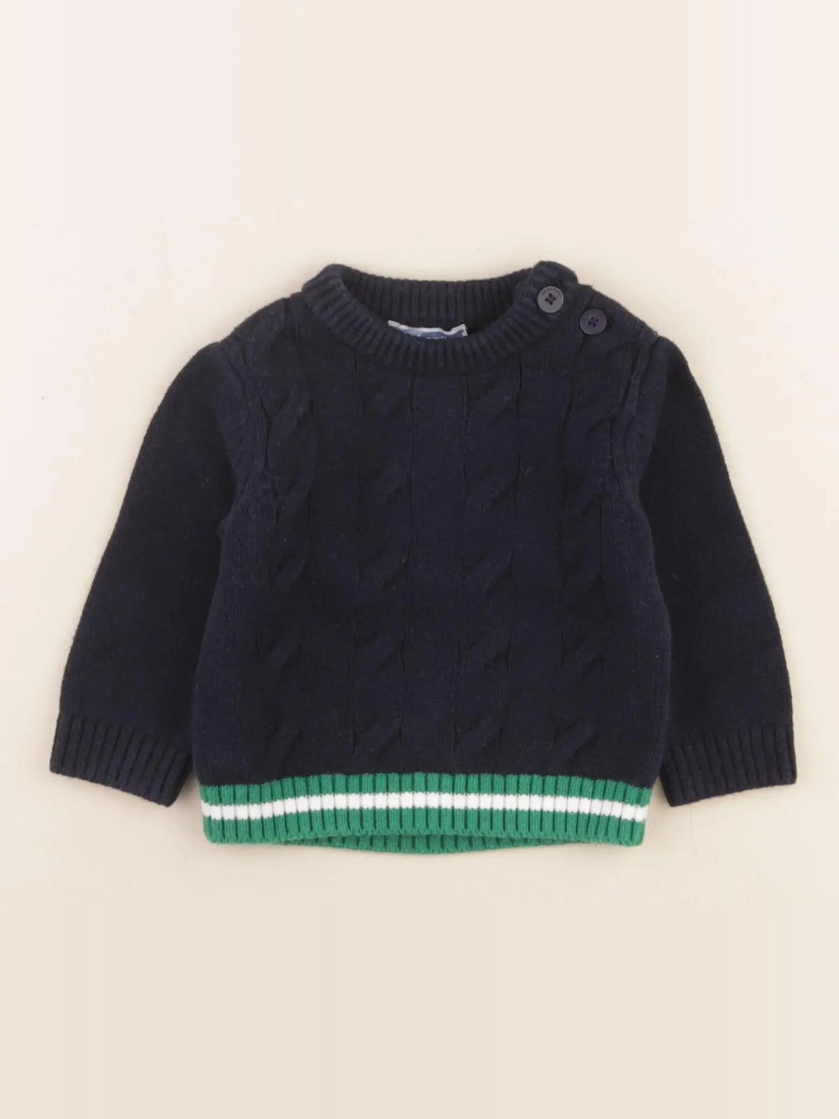 Jacadi - pull bleu - 6 mois