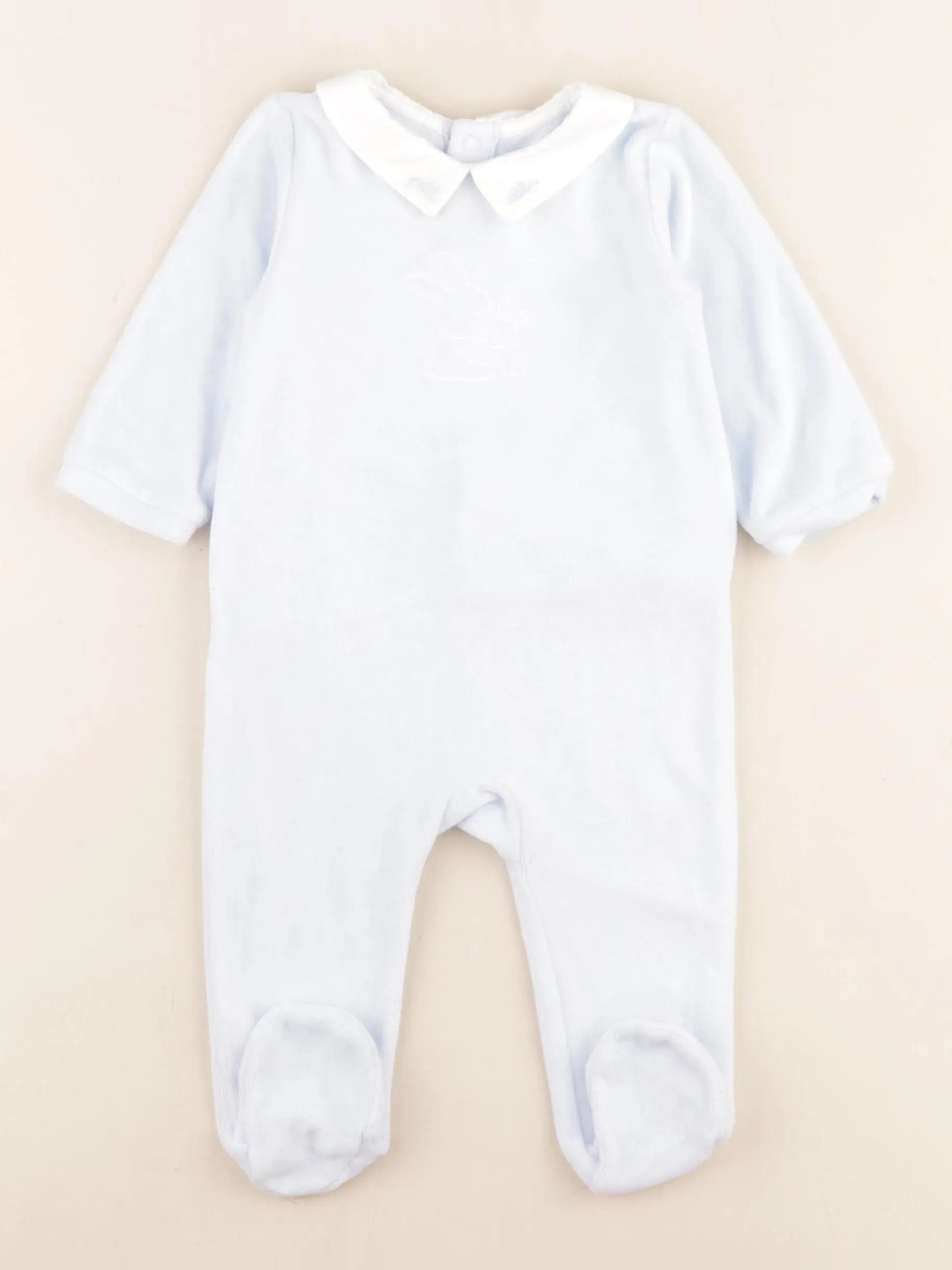 Jacadi - pyjama velours bleu - 6 mois