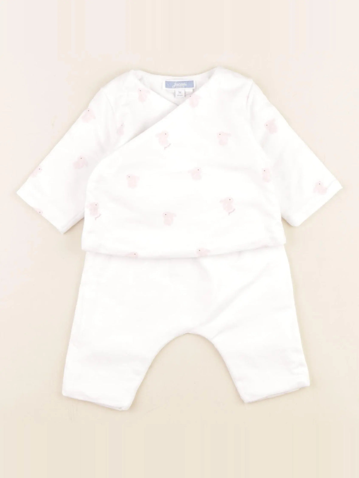 Jacadi - ensemble blanc - 1 mois