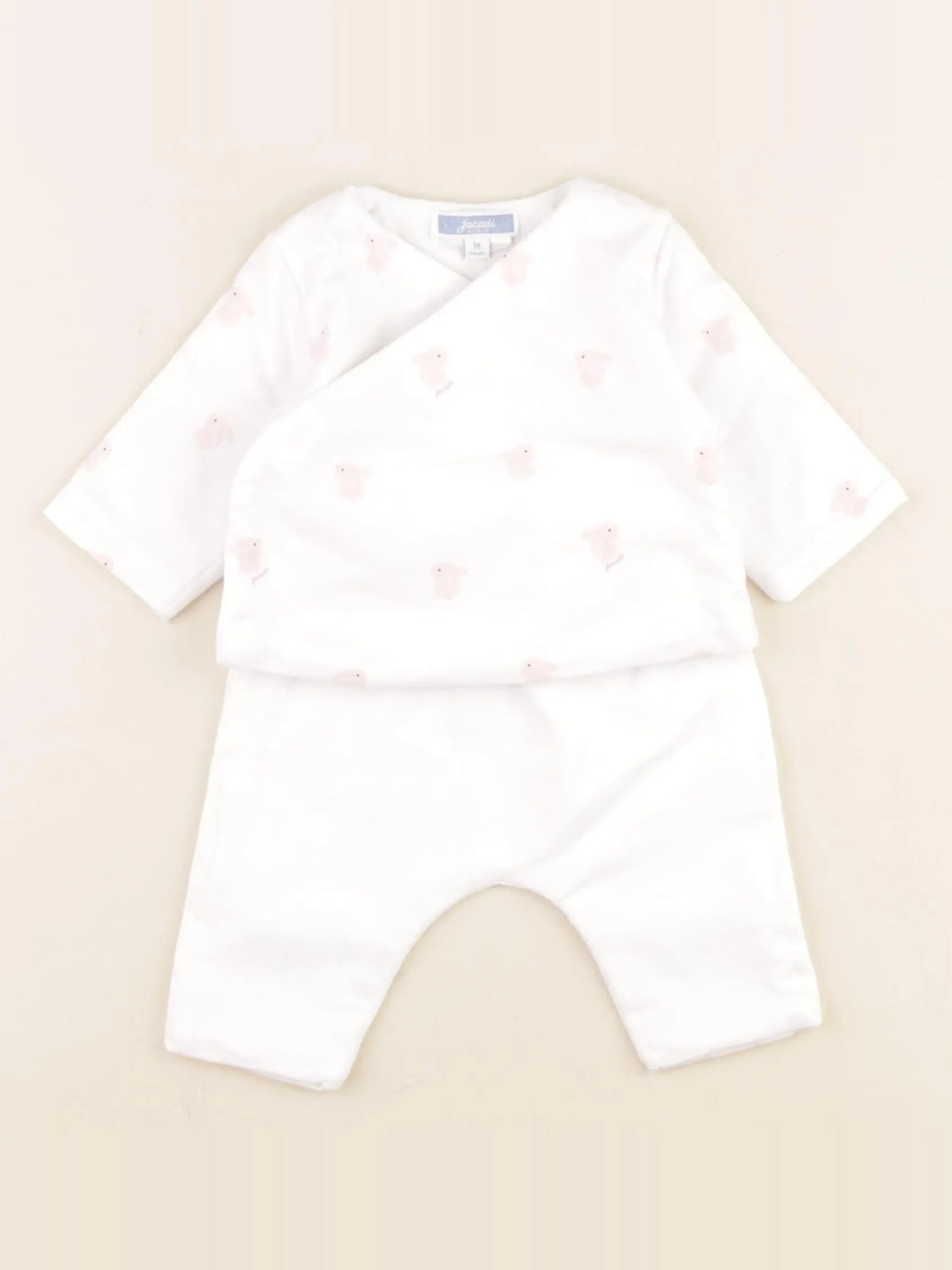 Jacadi - ensemble blanc - 1 mois