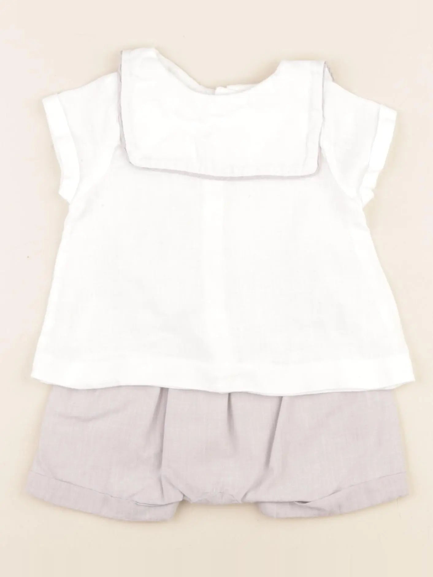 Jacadi - ensemble blanc - 6 mois