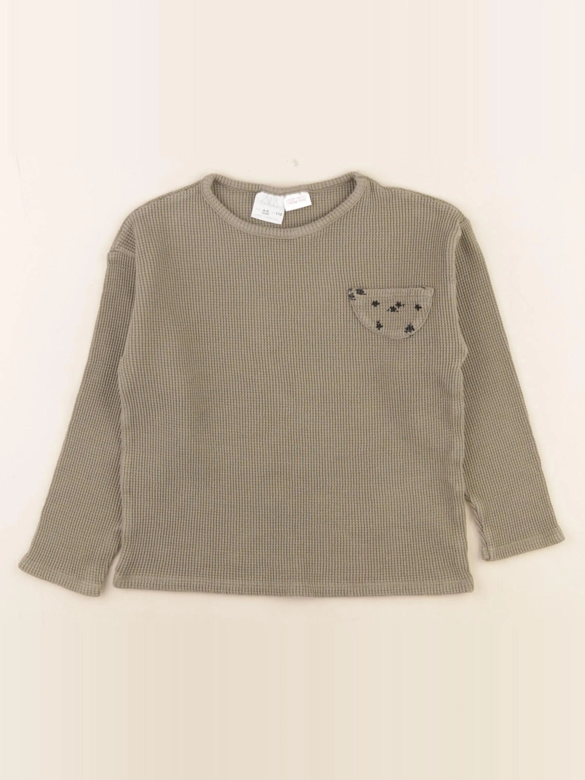 Zara - tee-shirt vert - 4/5 ans