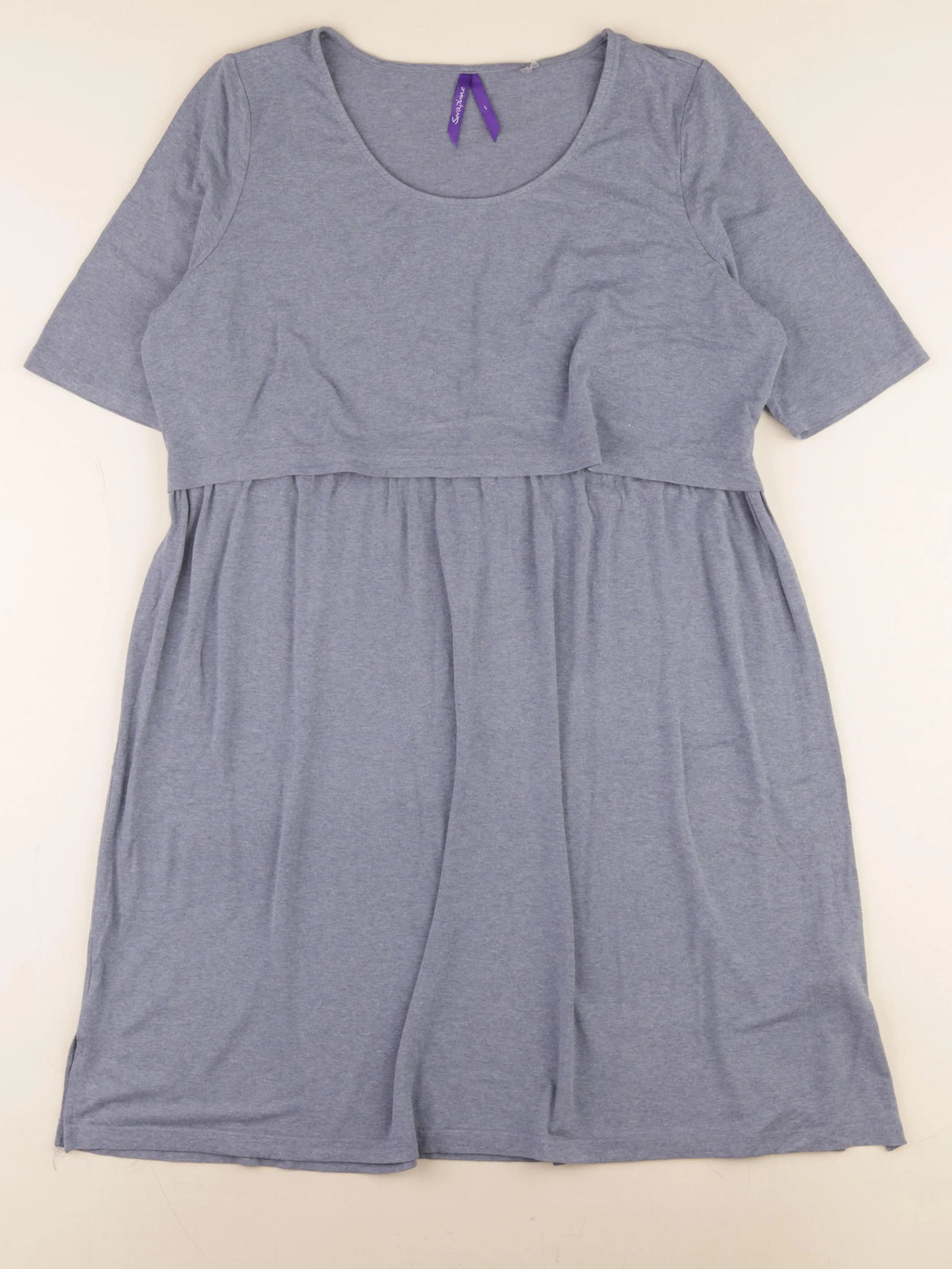Seraphine - robe allaitement, grossesse bleu - l