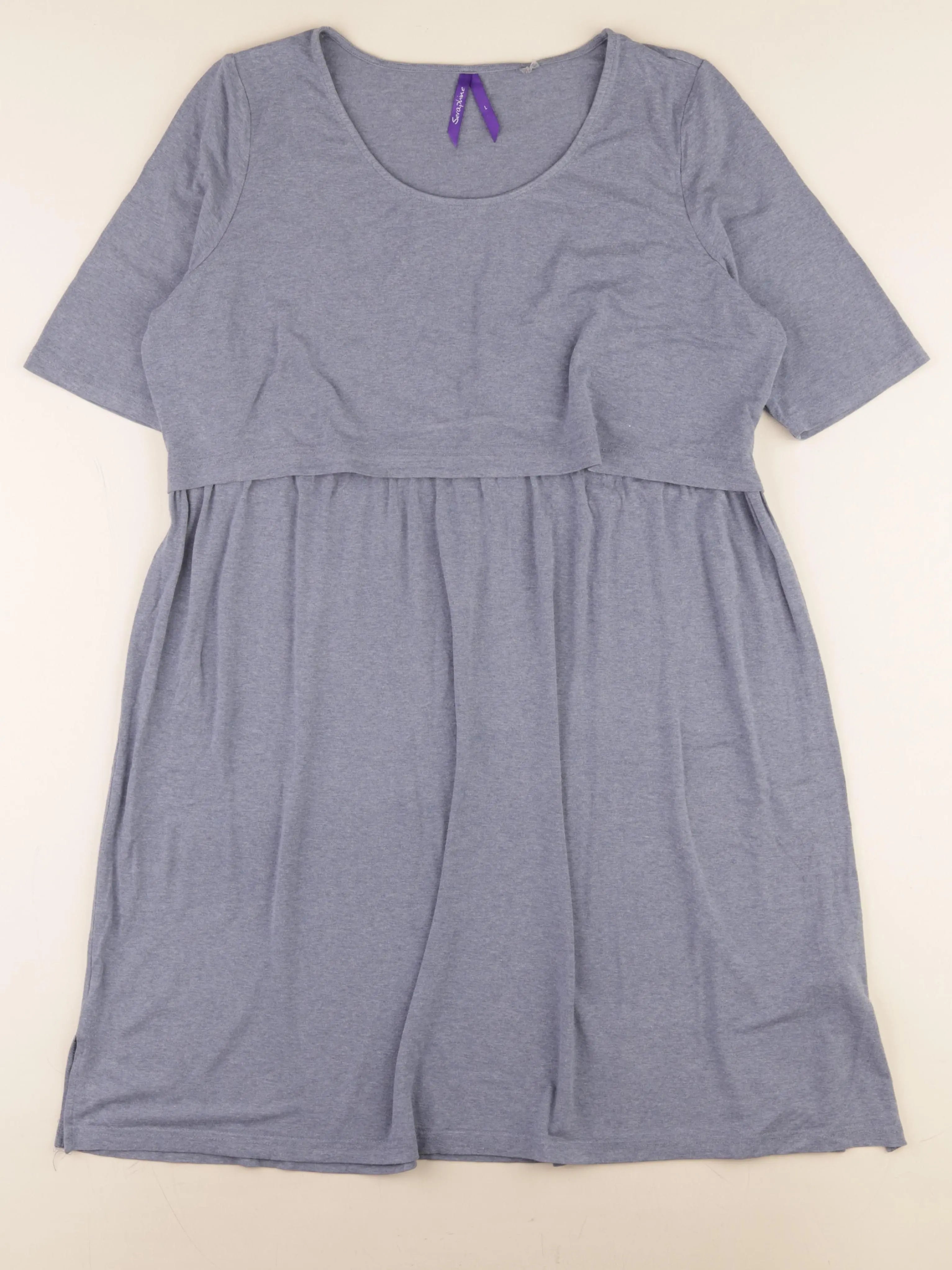 Seraphine - robe allaitement, grossesse bleu - l