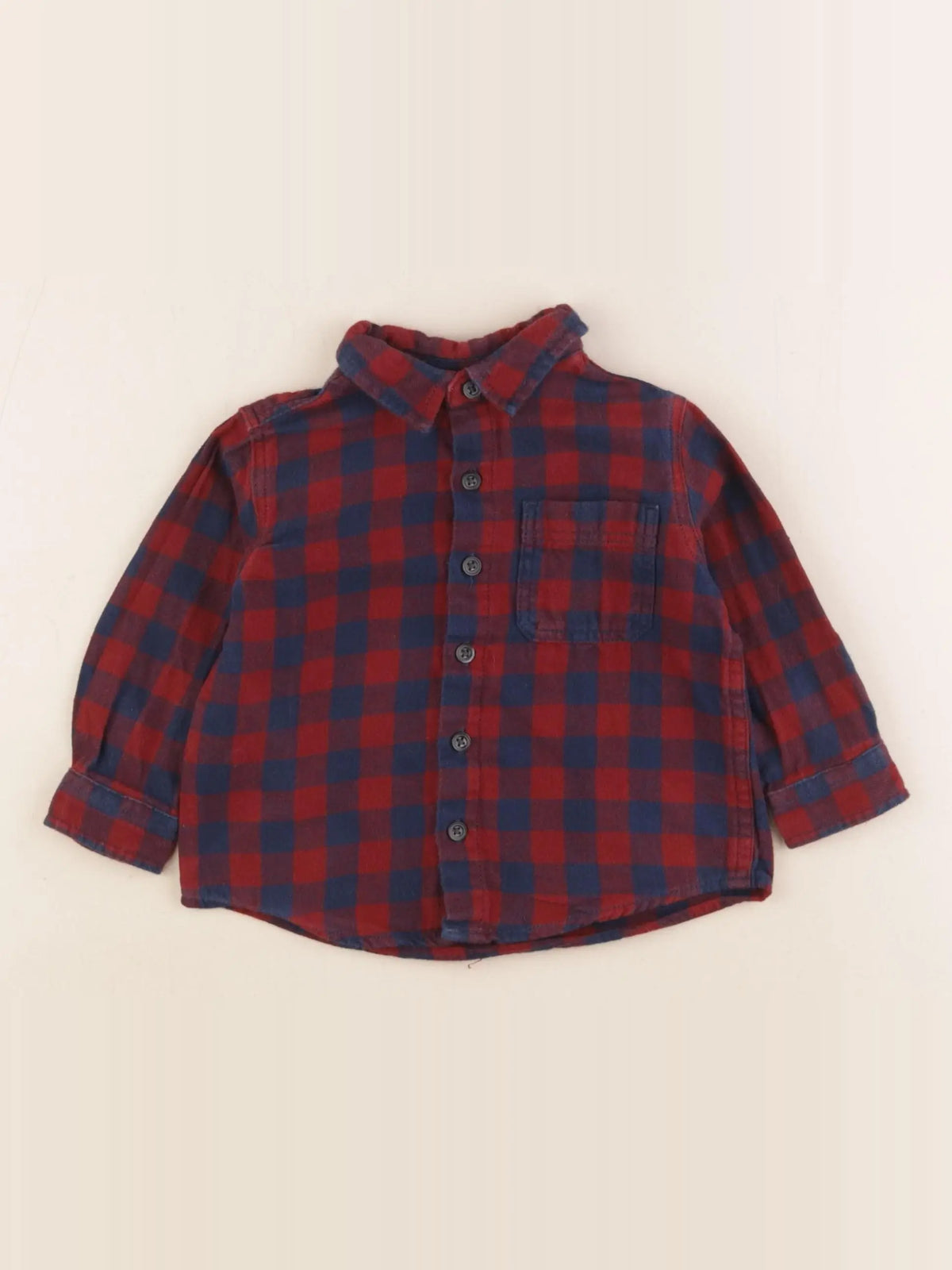 Mango - chemise rouge - 9/12 mois