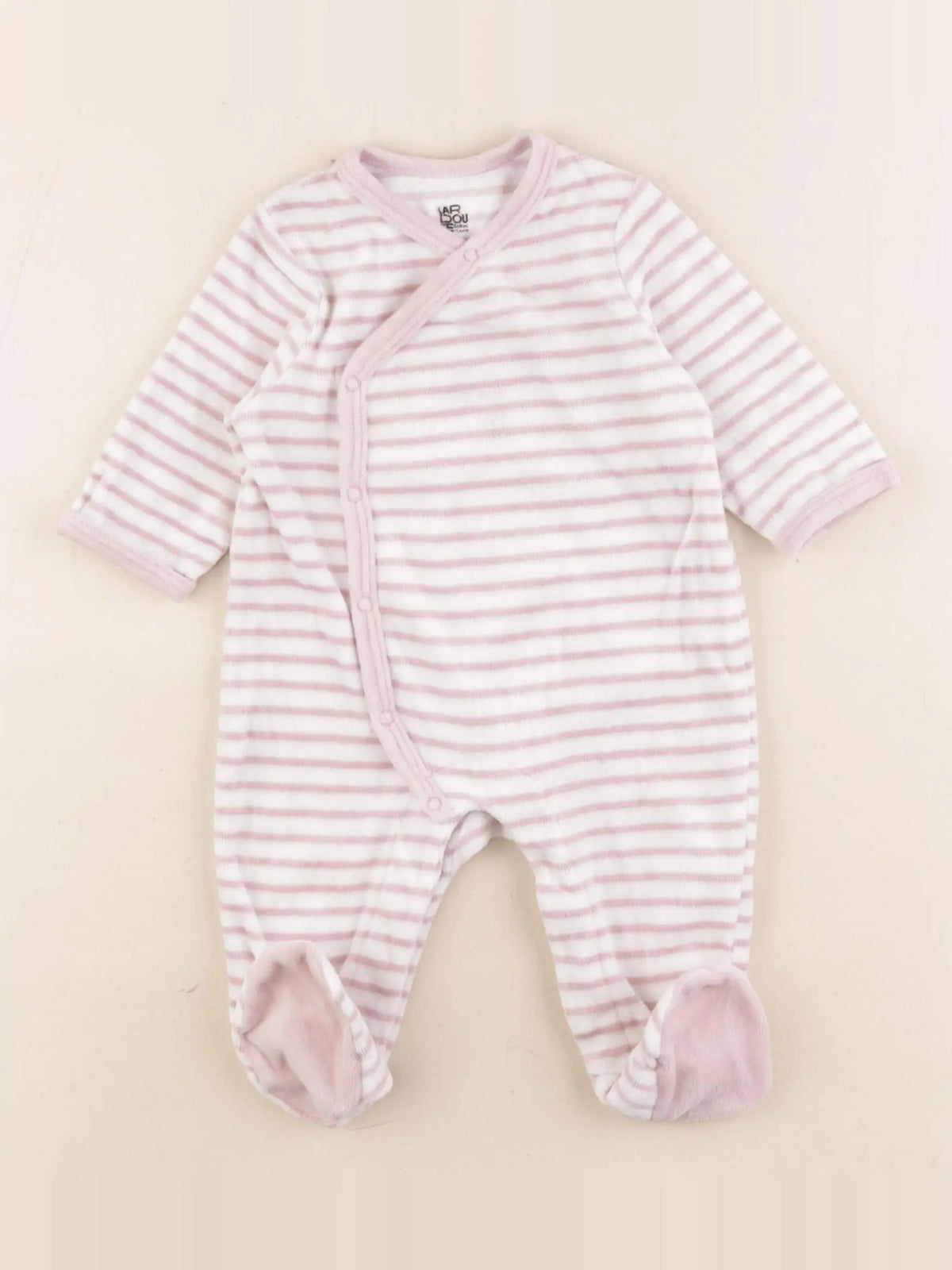 La Redoute - pyjama velours rose - 3 mois