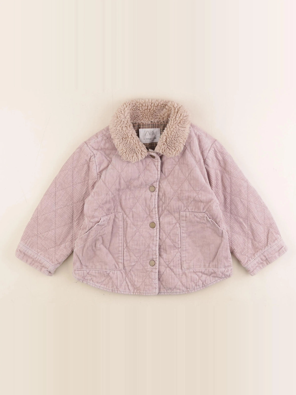 Zara - veste violet - 3/4 ans
