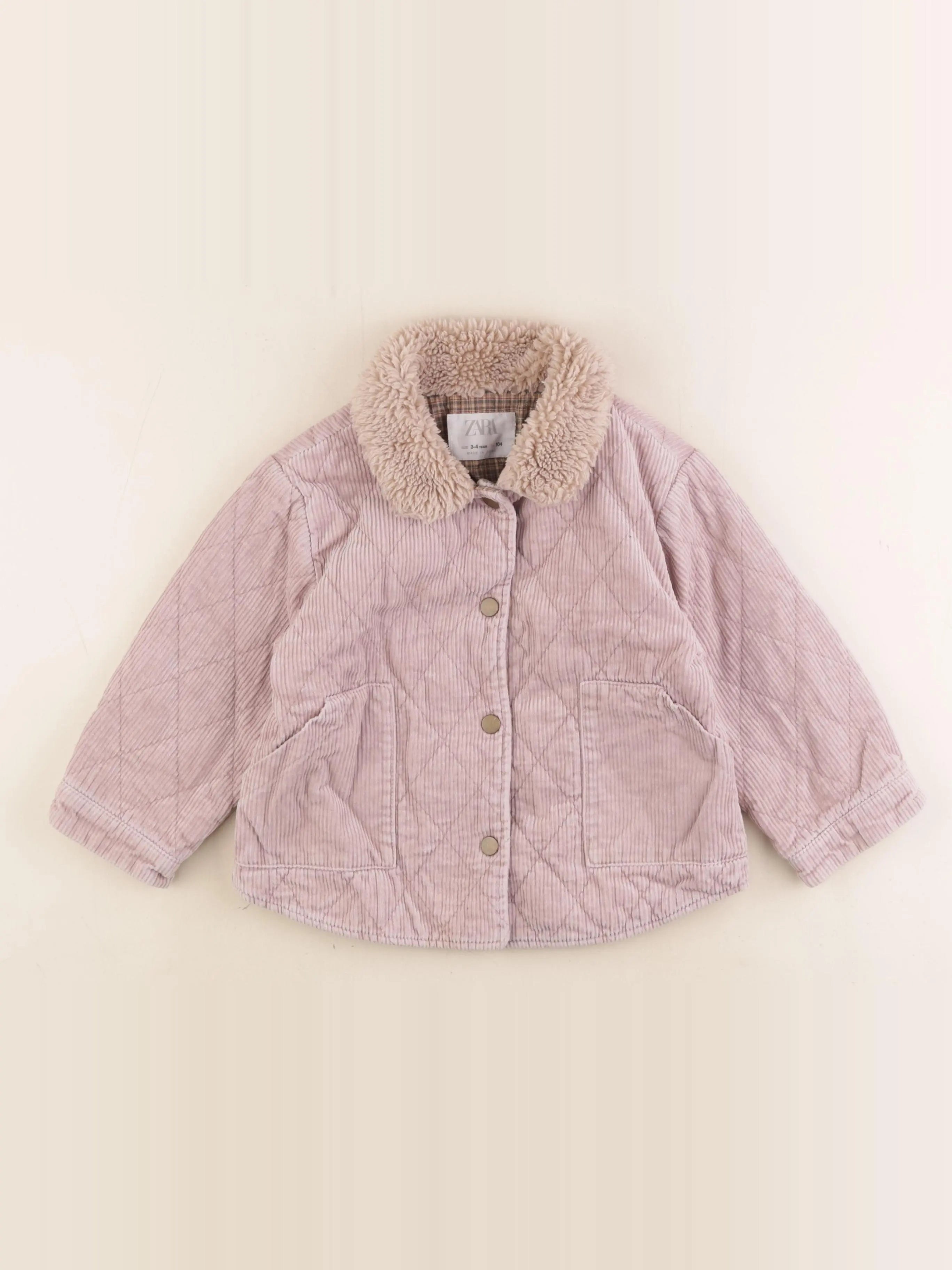 Zara - veste violet - 3/4 ans