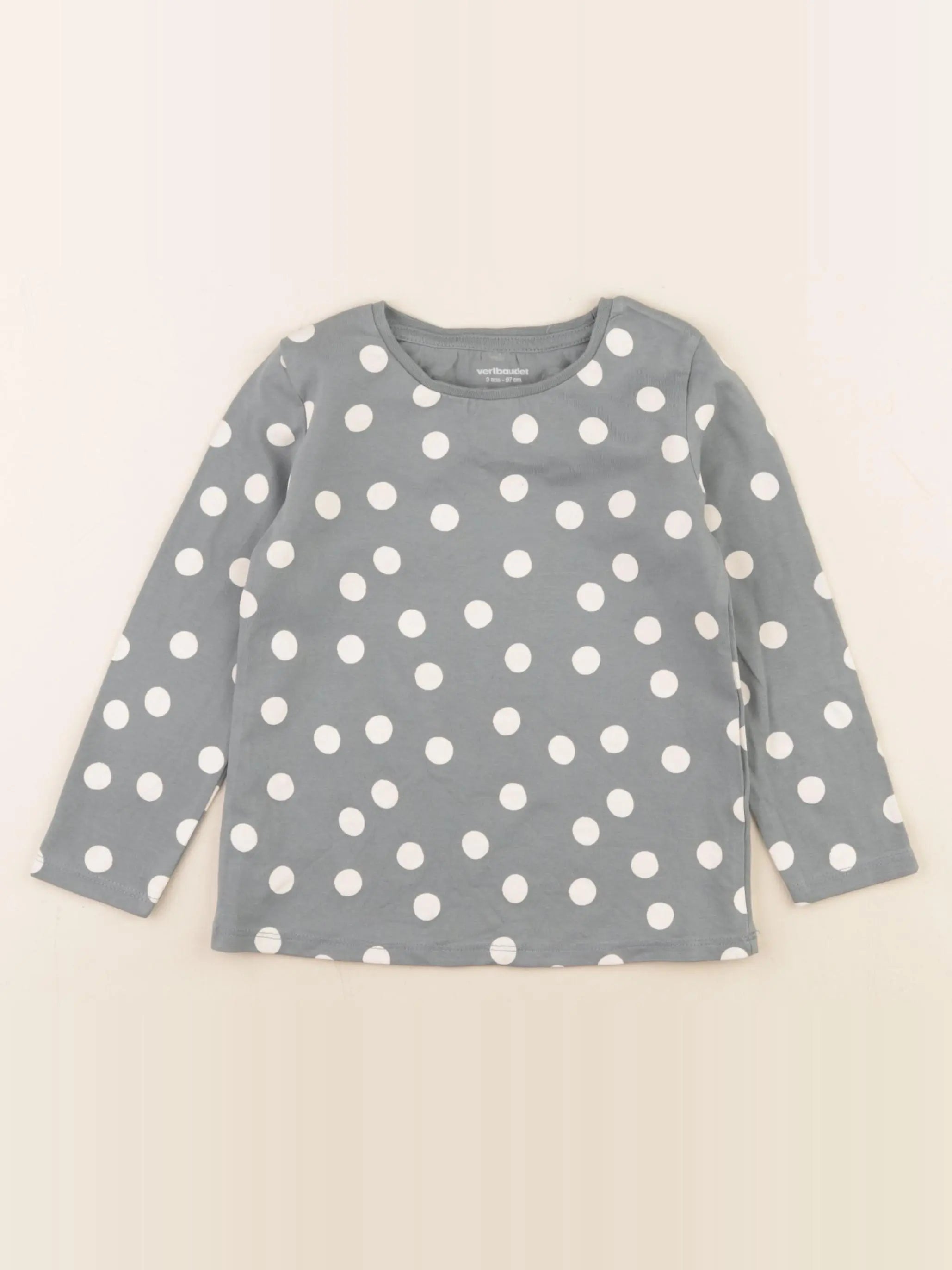 Vertbaudet - tee-shirt bleu - 3 ans