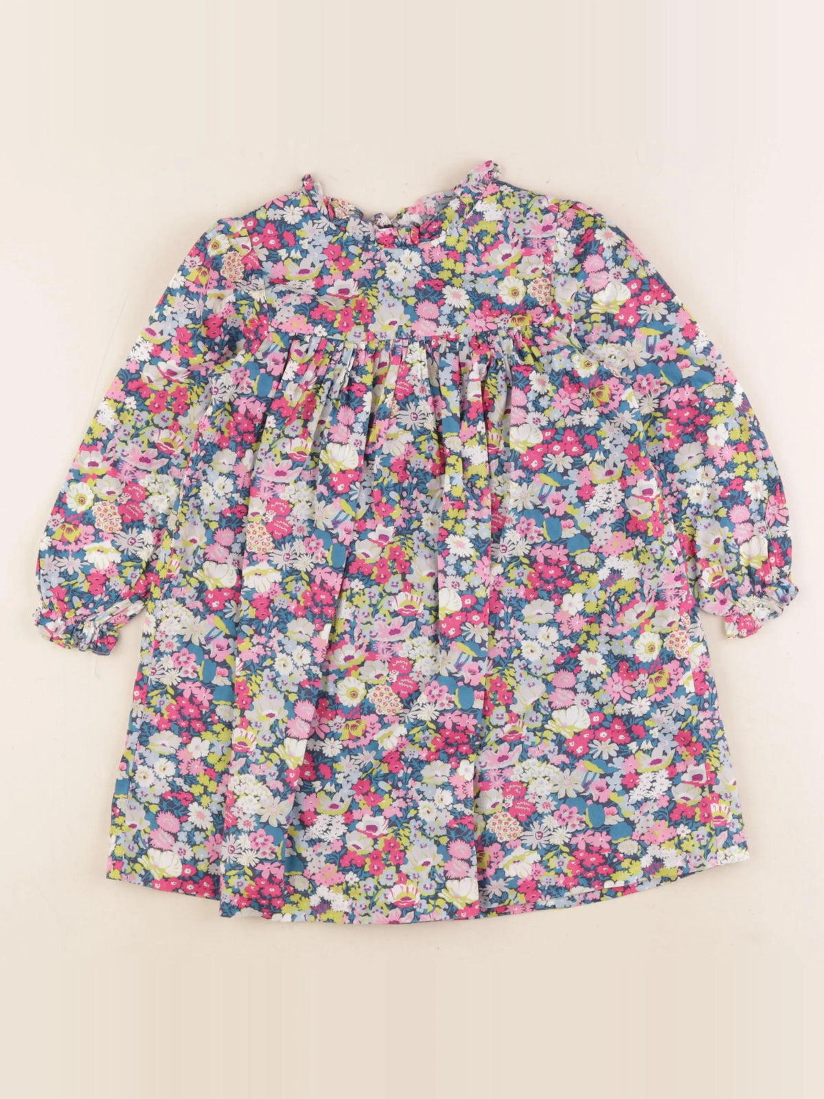 Jacadi - robe liberty bleu - 3 ans