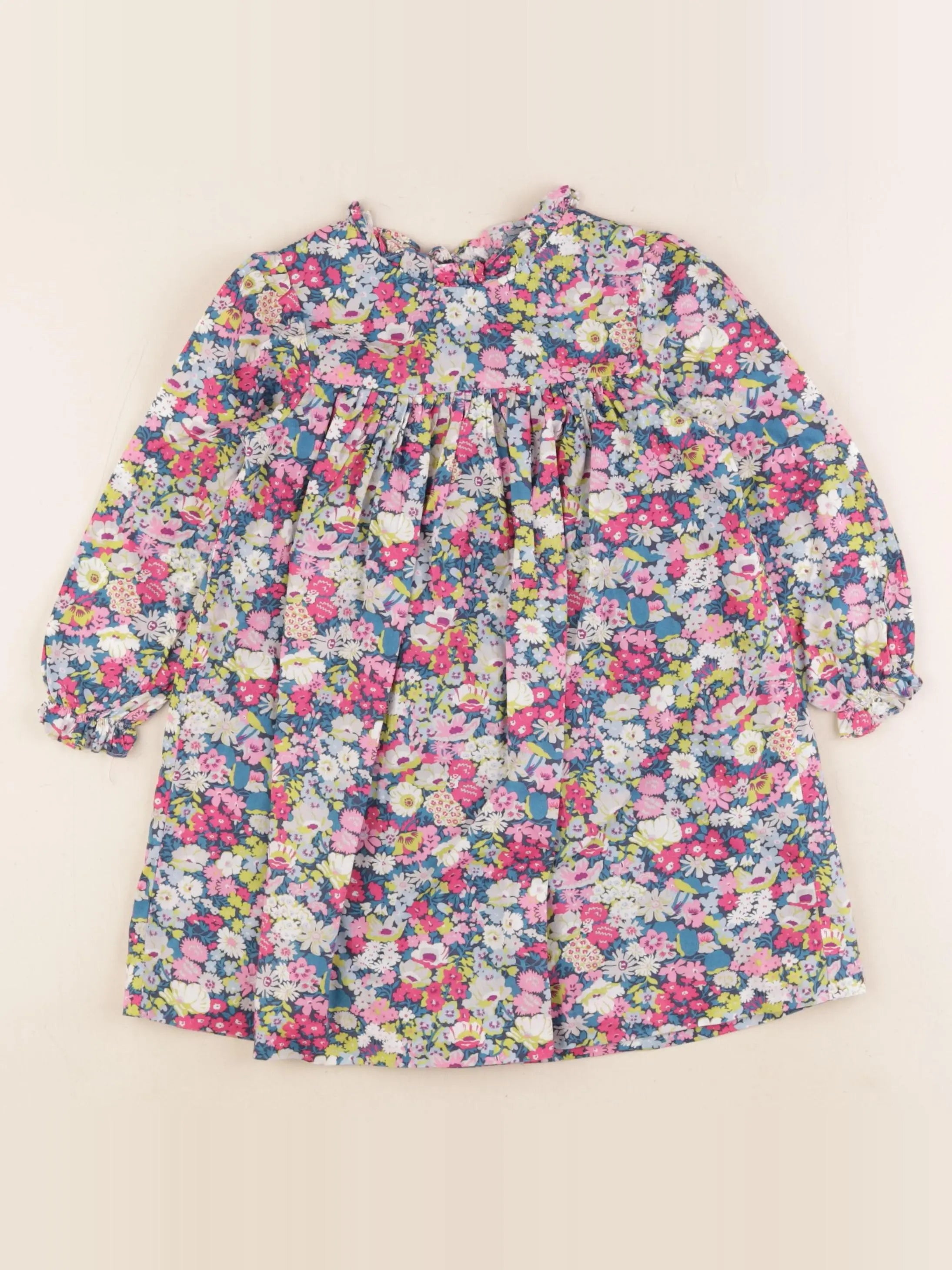 Jacadi - robe liberty bleu - 3 ans
