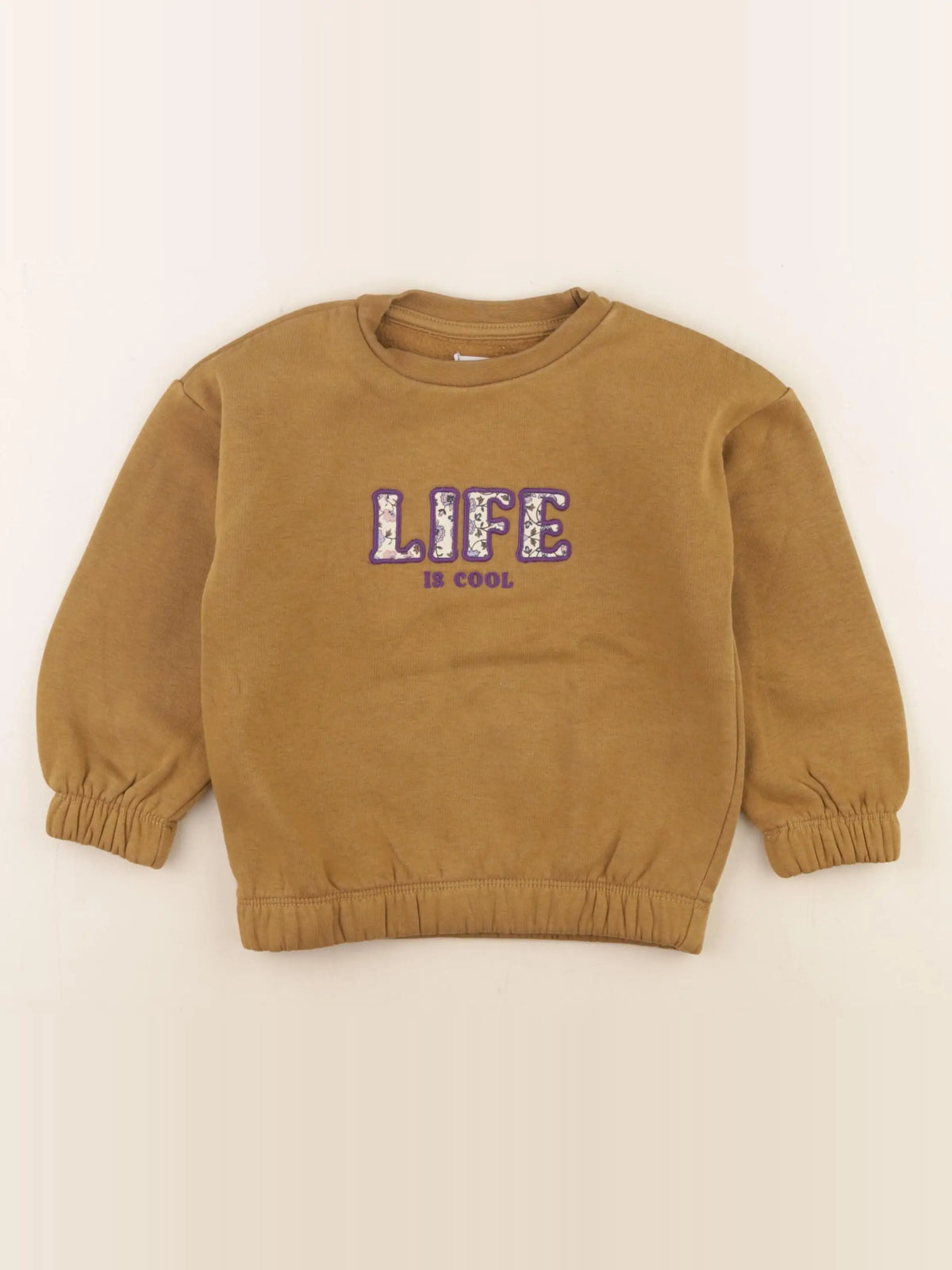 Vertbaudet - sweat marron - 4 ans