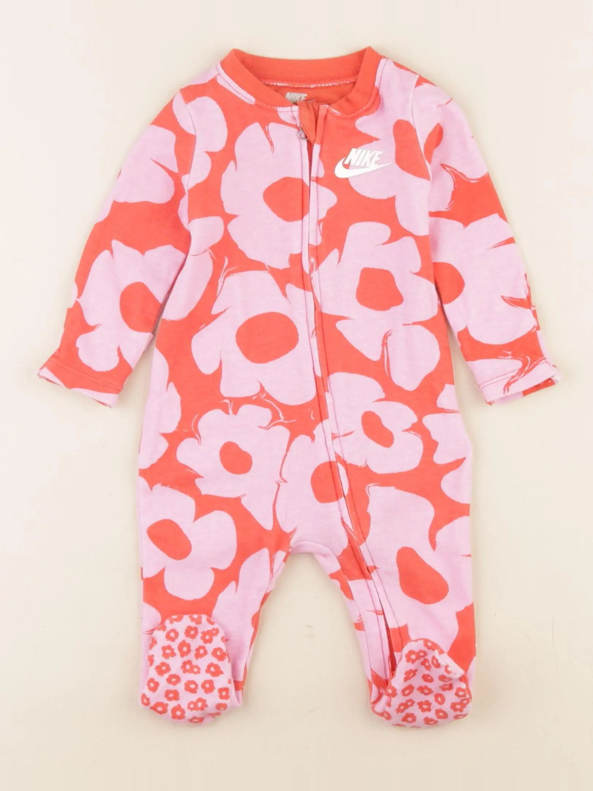 Nike - pyjama coton rose, rouge - 3 mois