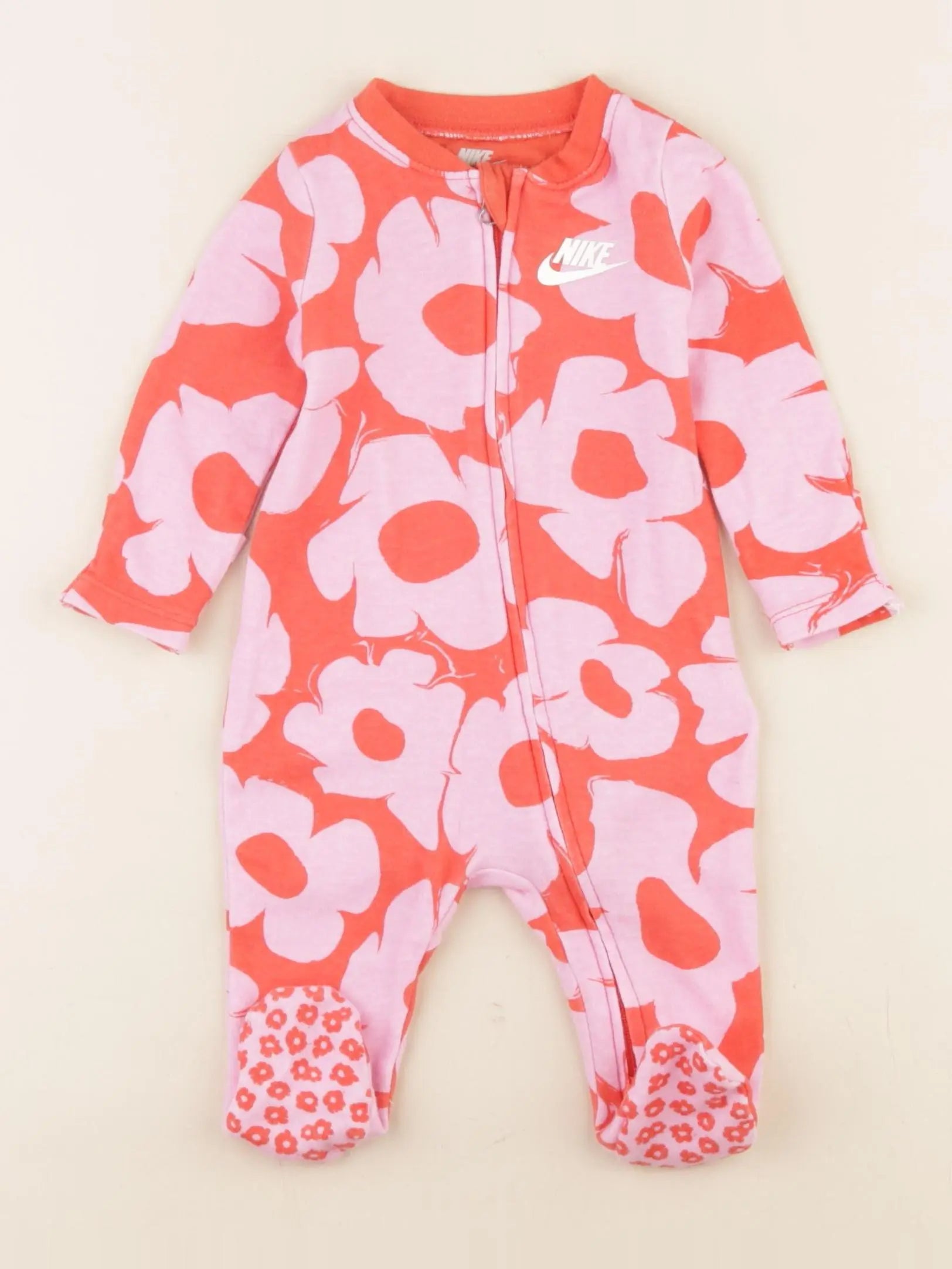 Nike - pyjama coton rose, rouge - 3 mois