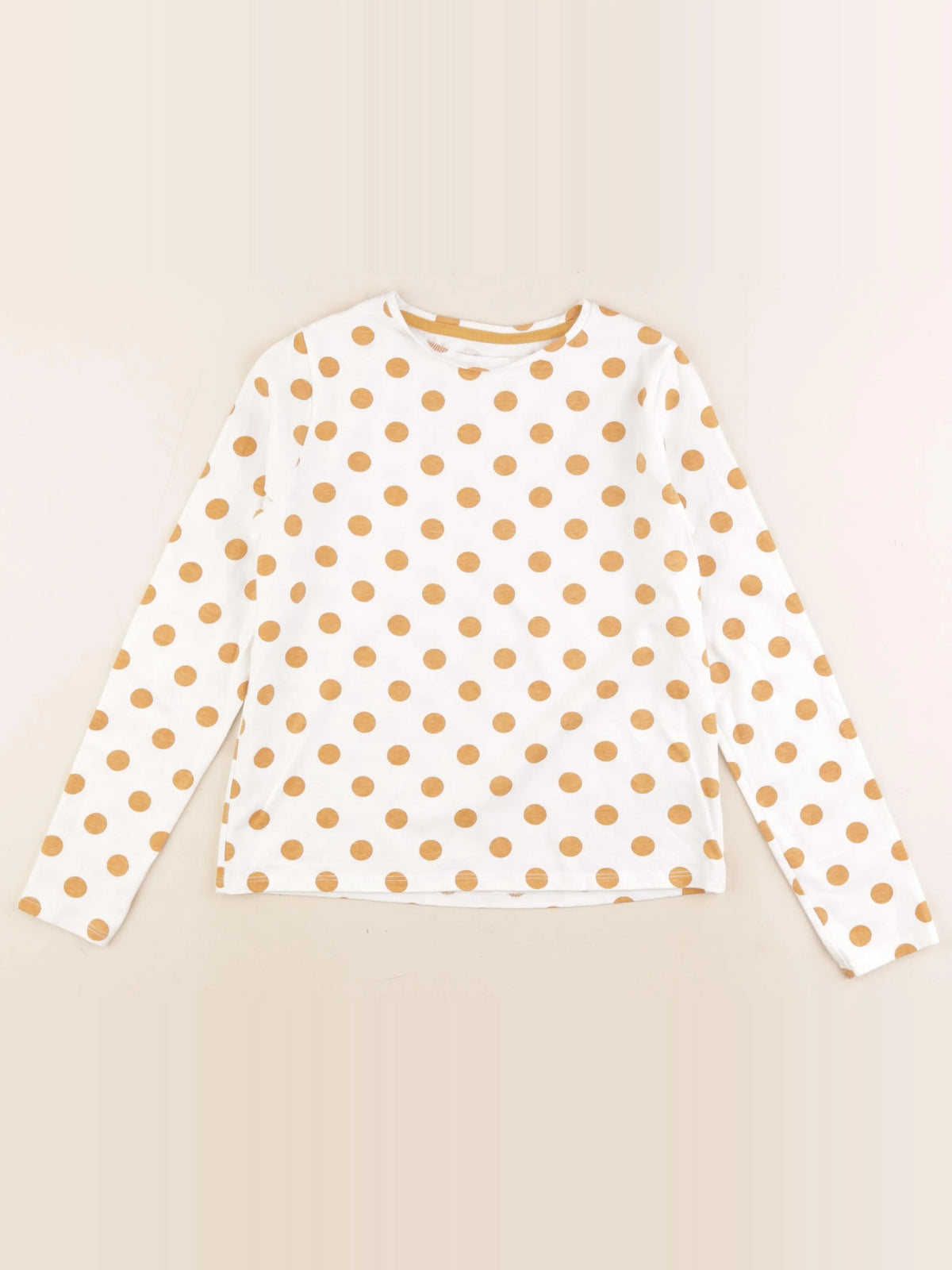 Vertbaudet - tee-shirt blanc, jaune - 10 ans