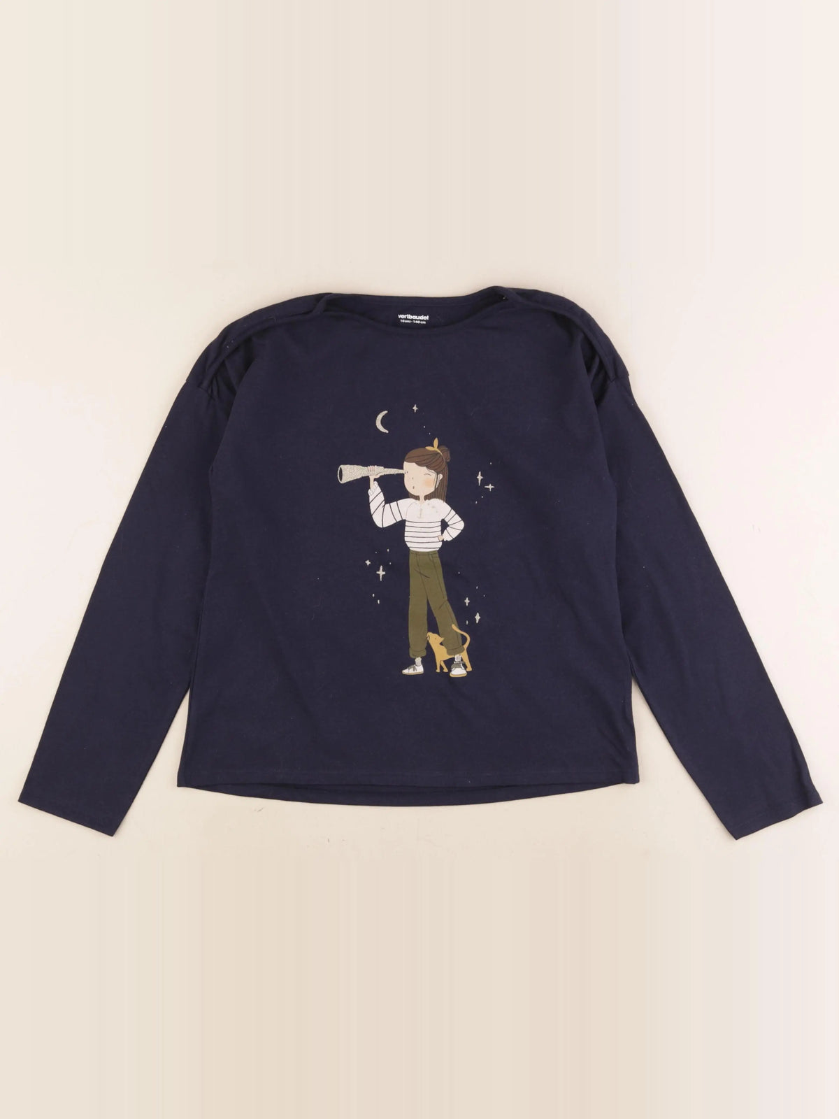 Vertbaudet - tee-shirt bleu - 10 ans