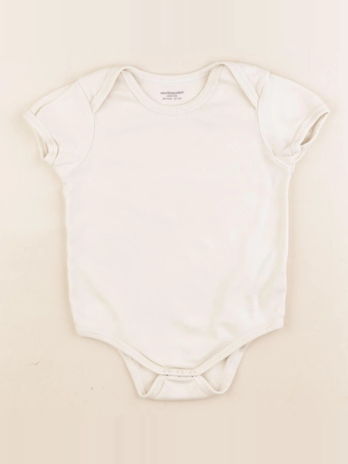 Vertbaudet - body beige - 36 mois