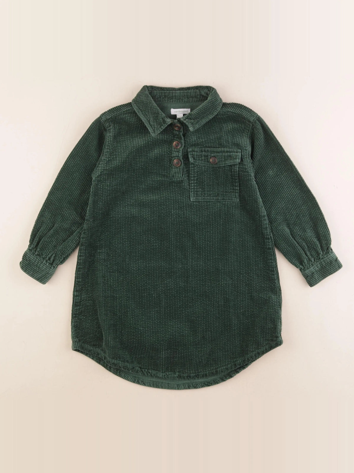 Vertbaudet - robe vert - 6 ans