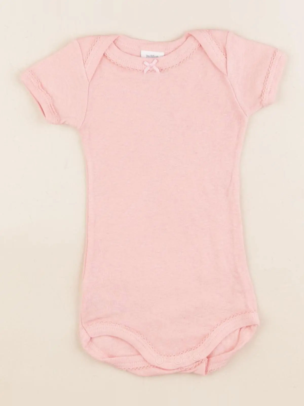Petit Bateau - body rose - 3 mois