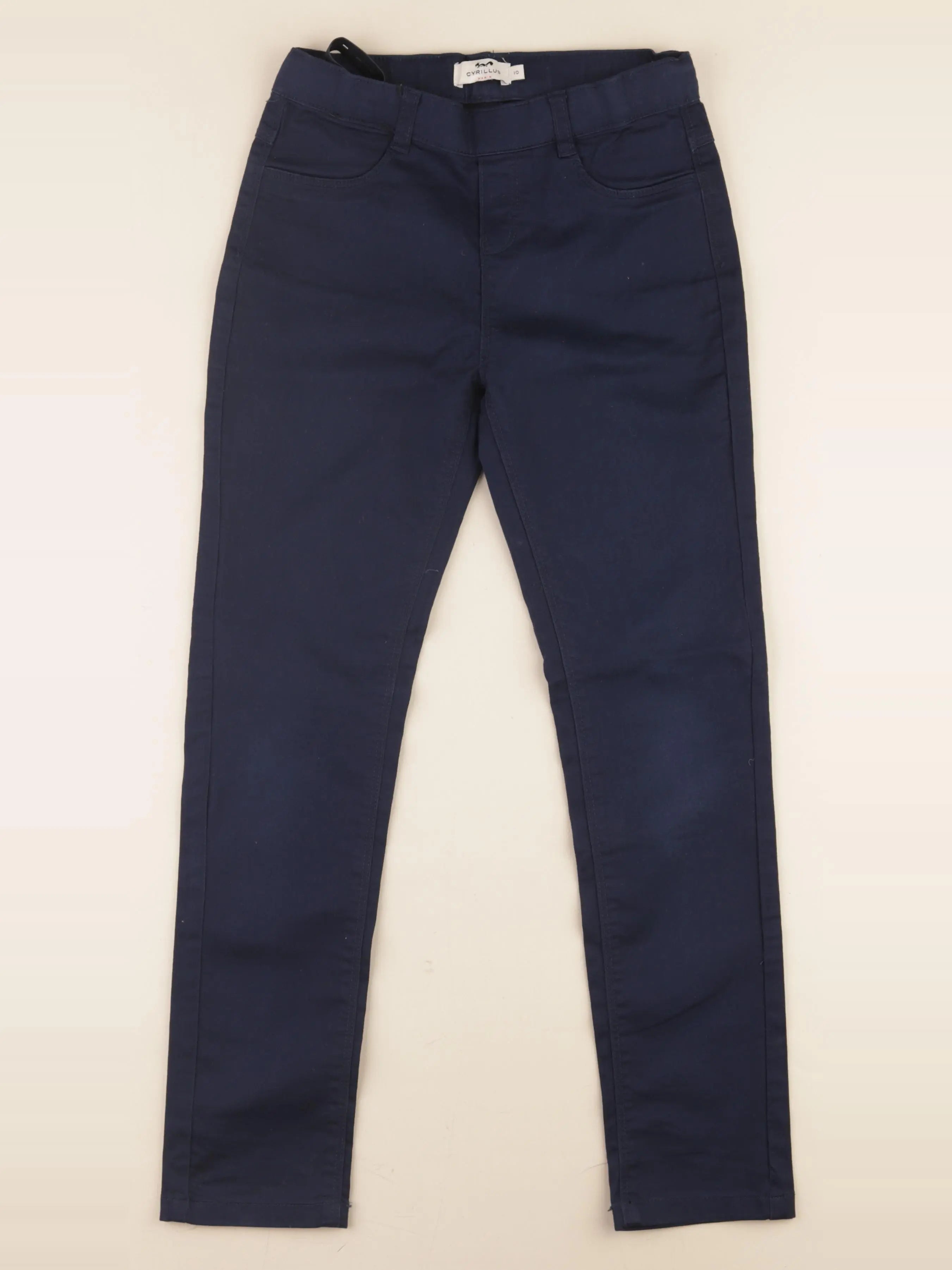Cyrillus - jegging bleu - 10 ans