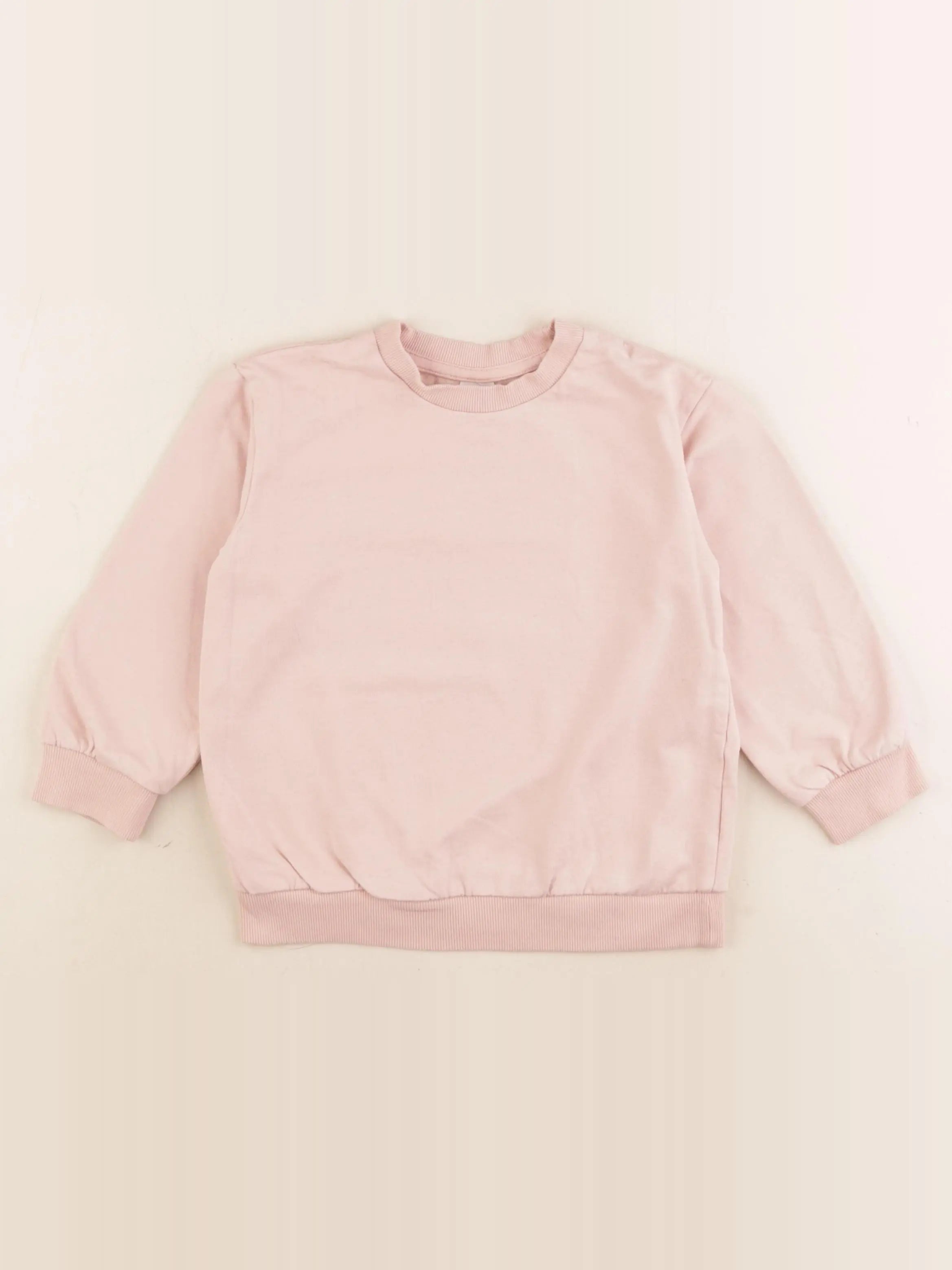 H&M - sweat rose - 3/4 ans