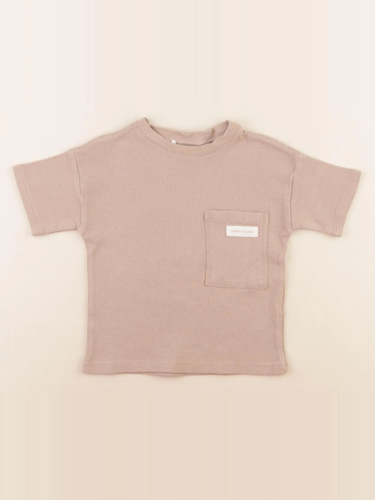 Zara - tee-shirt beige - 2 ans