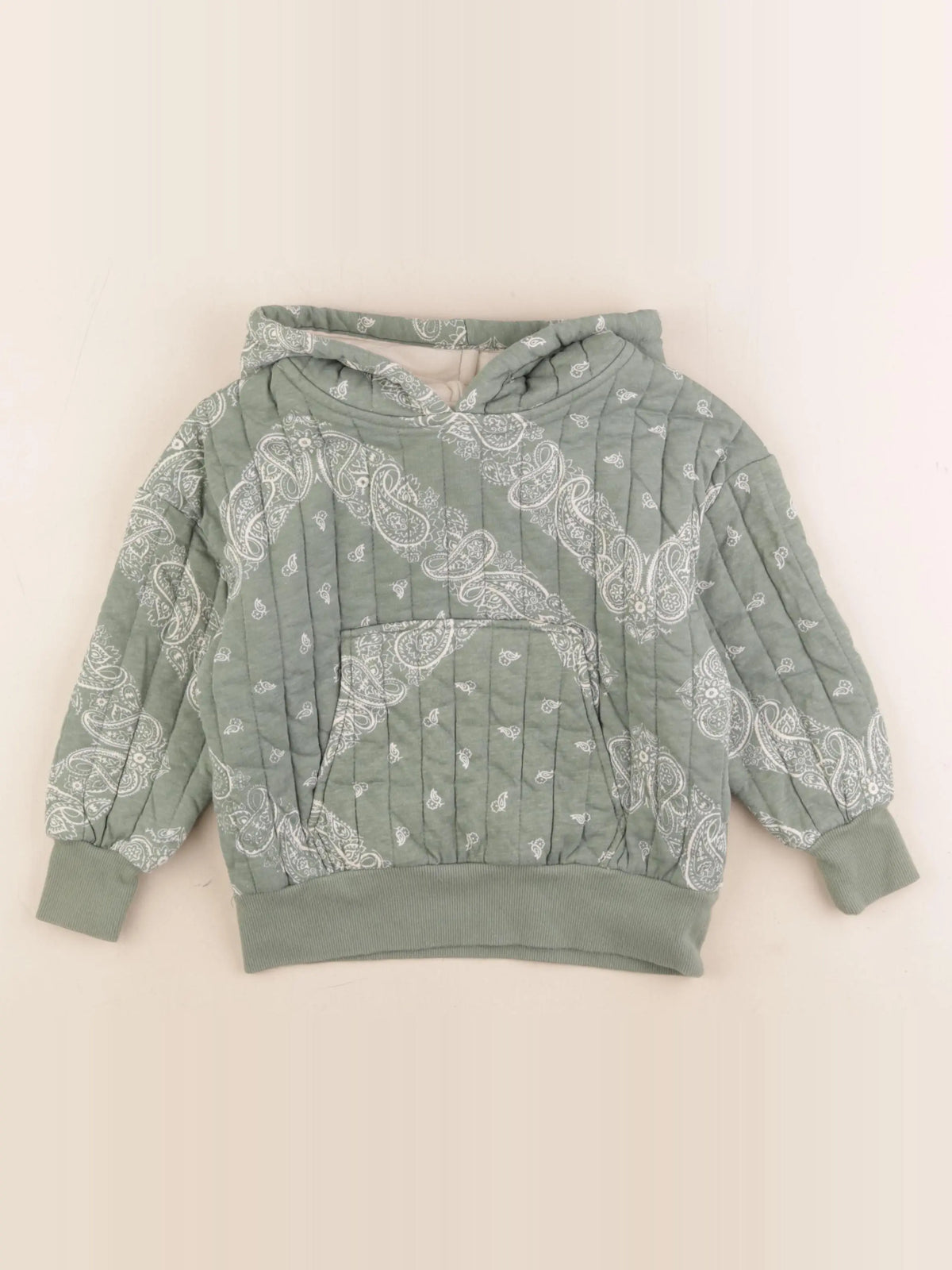Monoprix - sweat vert - 5 ans