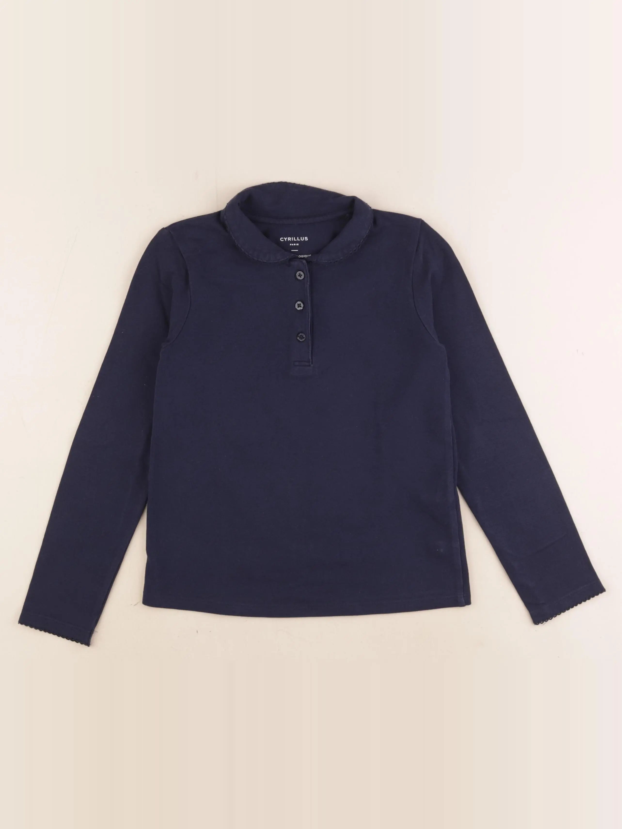 Cyrillus - polo bleu - 8 ans