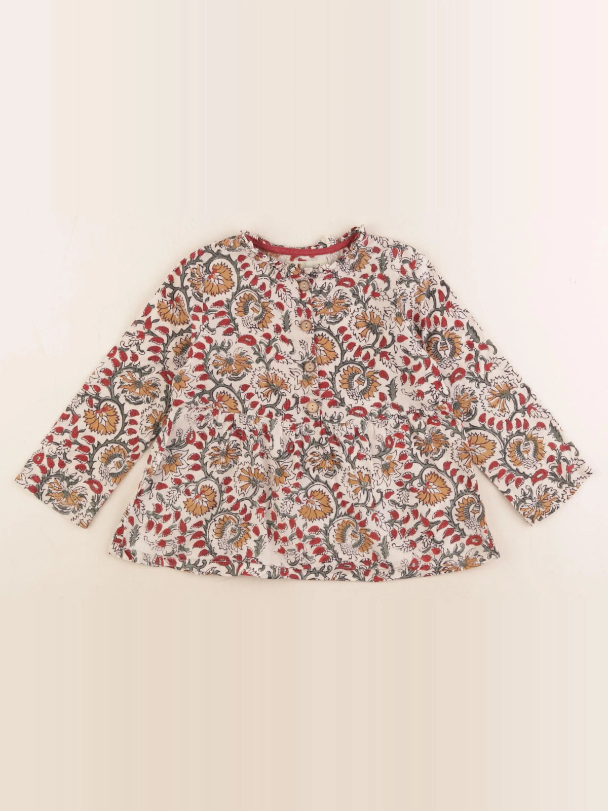 Frangin Frangine - blouse beige, multicolore - 4 ans