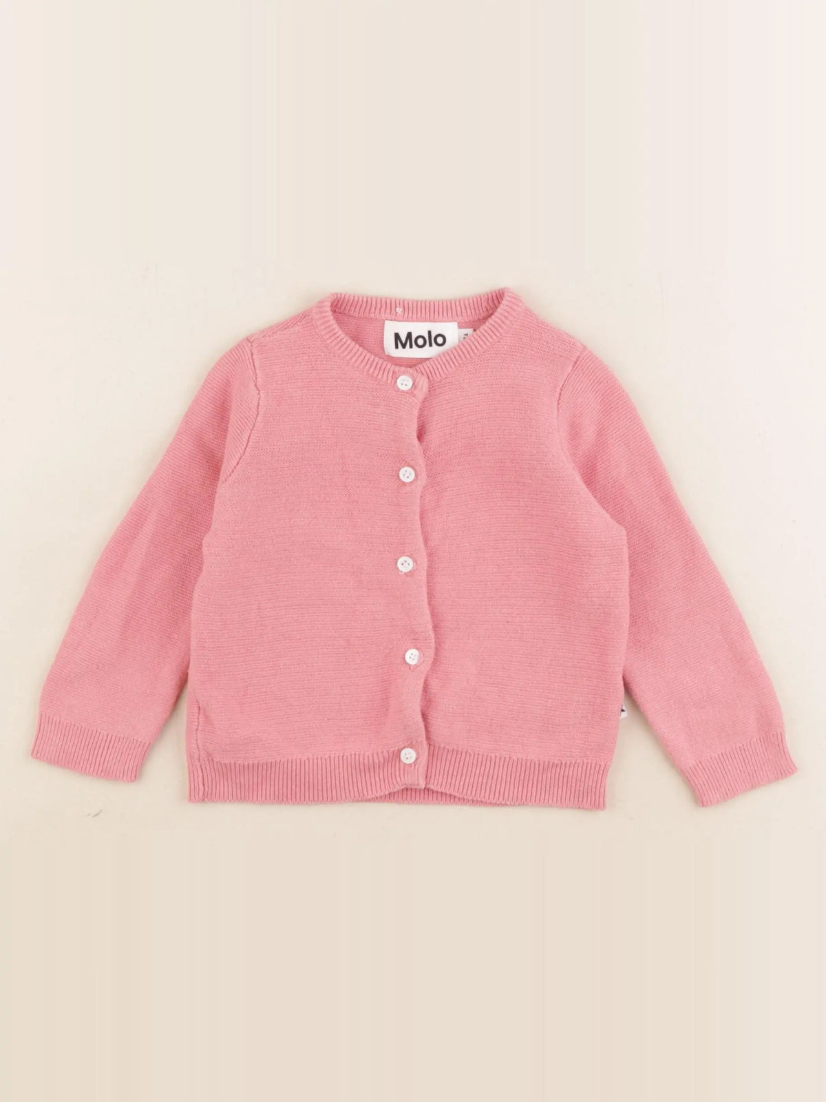 Molo - gilet rose - 9 mois