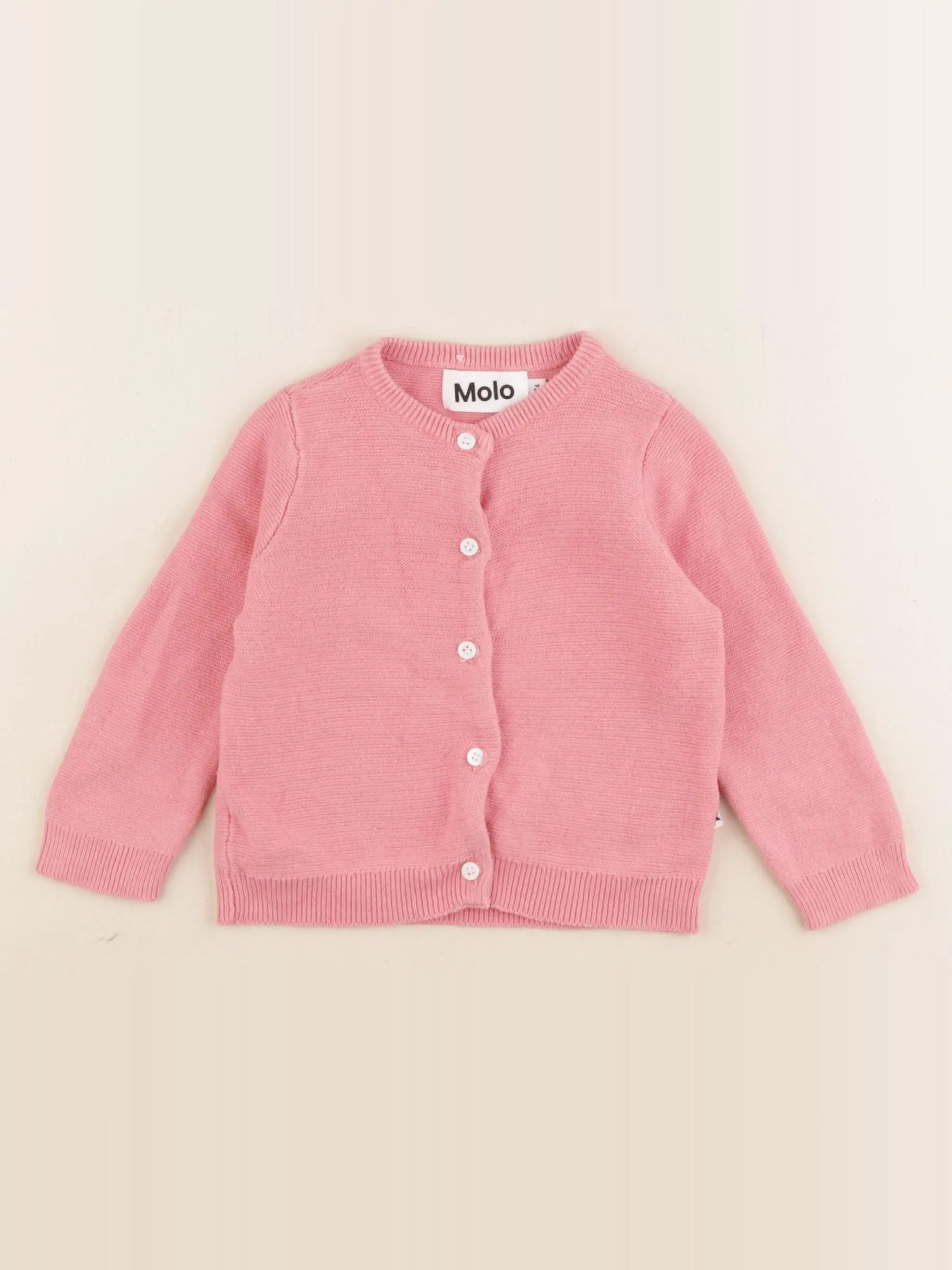 Molo - gilet rose - 9 mois