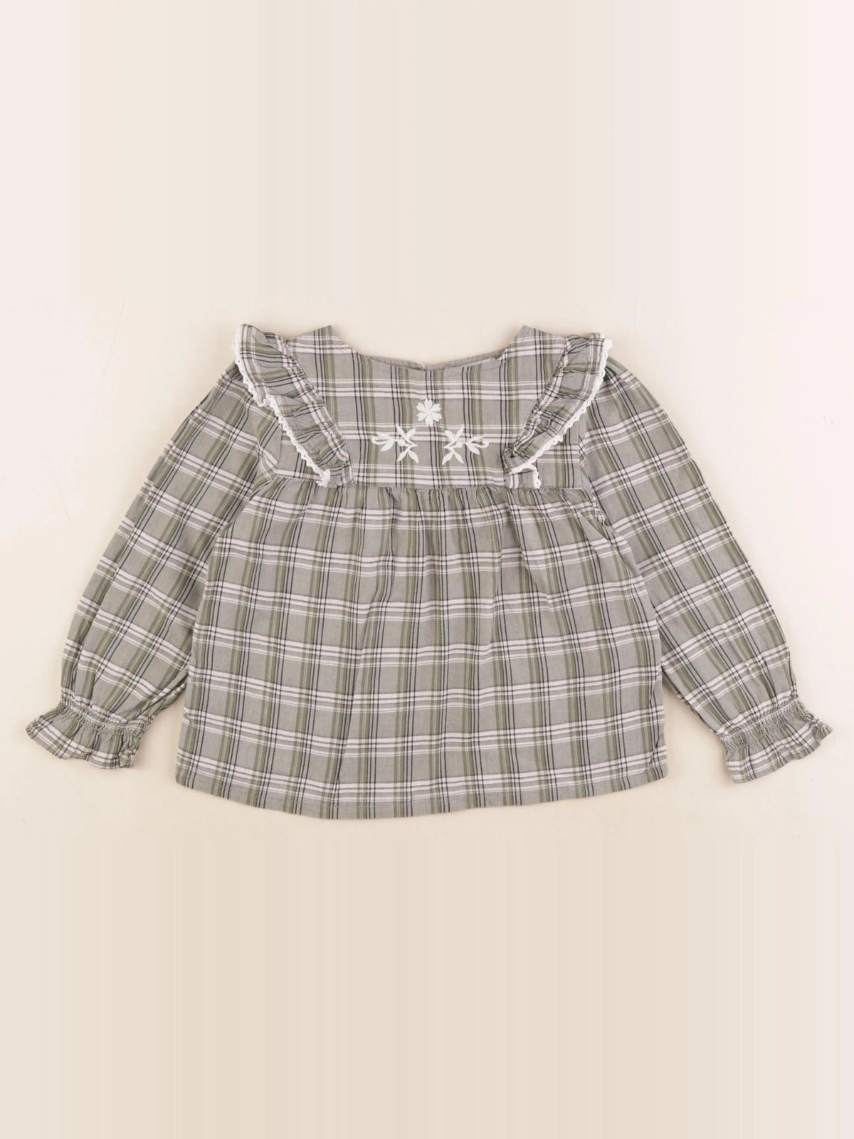 Cyrillus - blouse vert - 4 ans