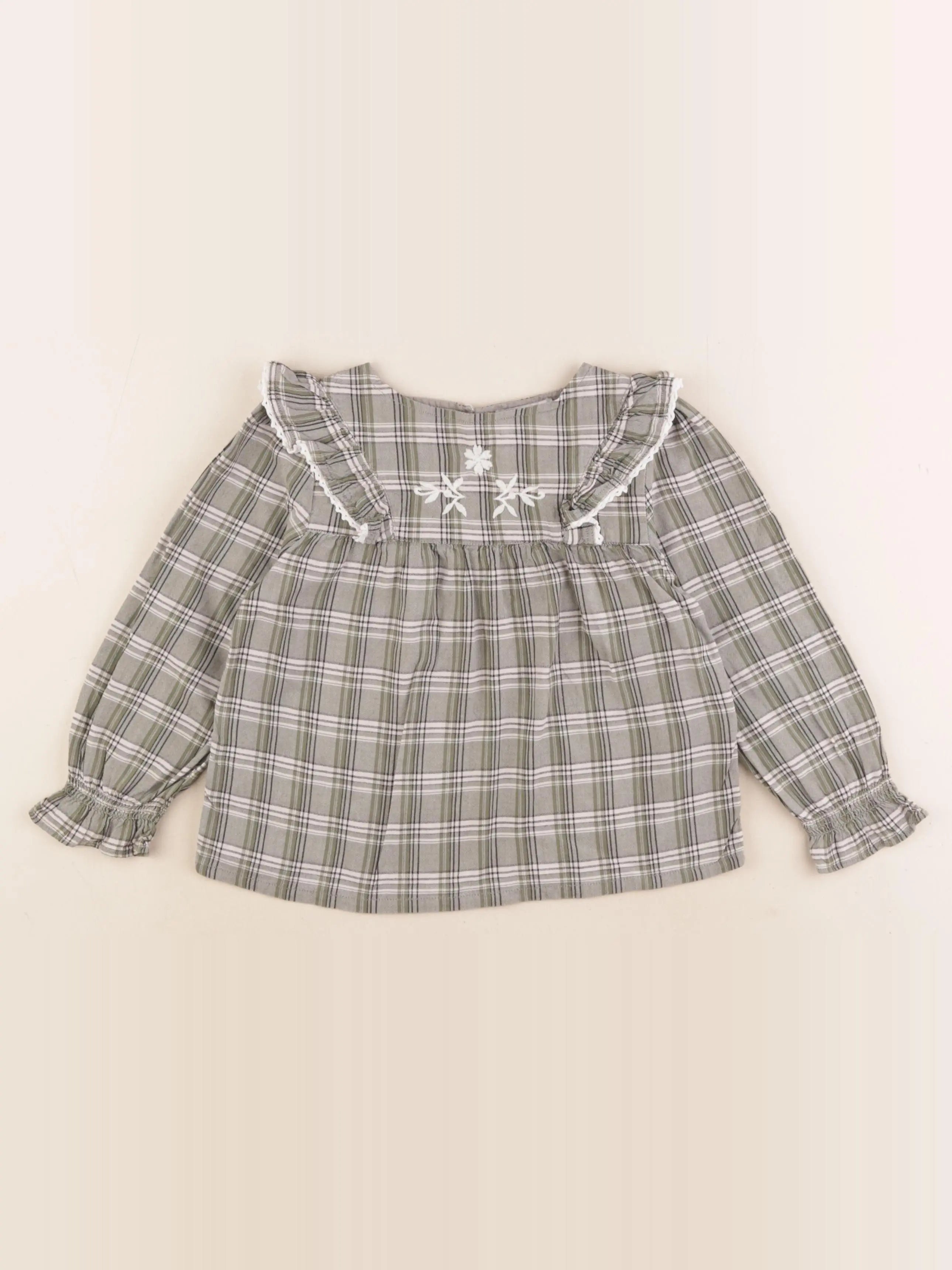 Cyrillus - blouse vert - 4 ans