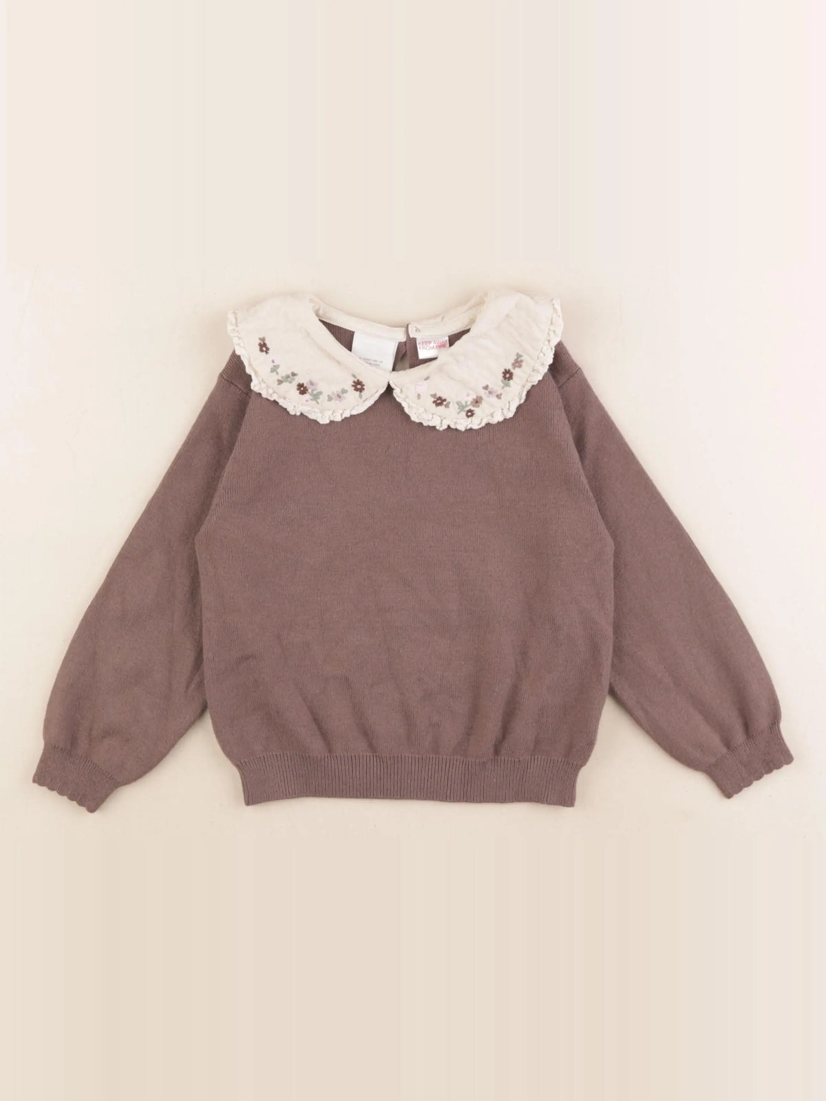 Zara - pull marron - 4 ans