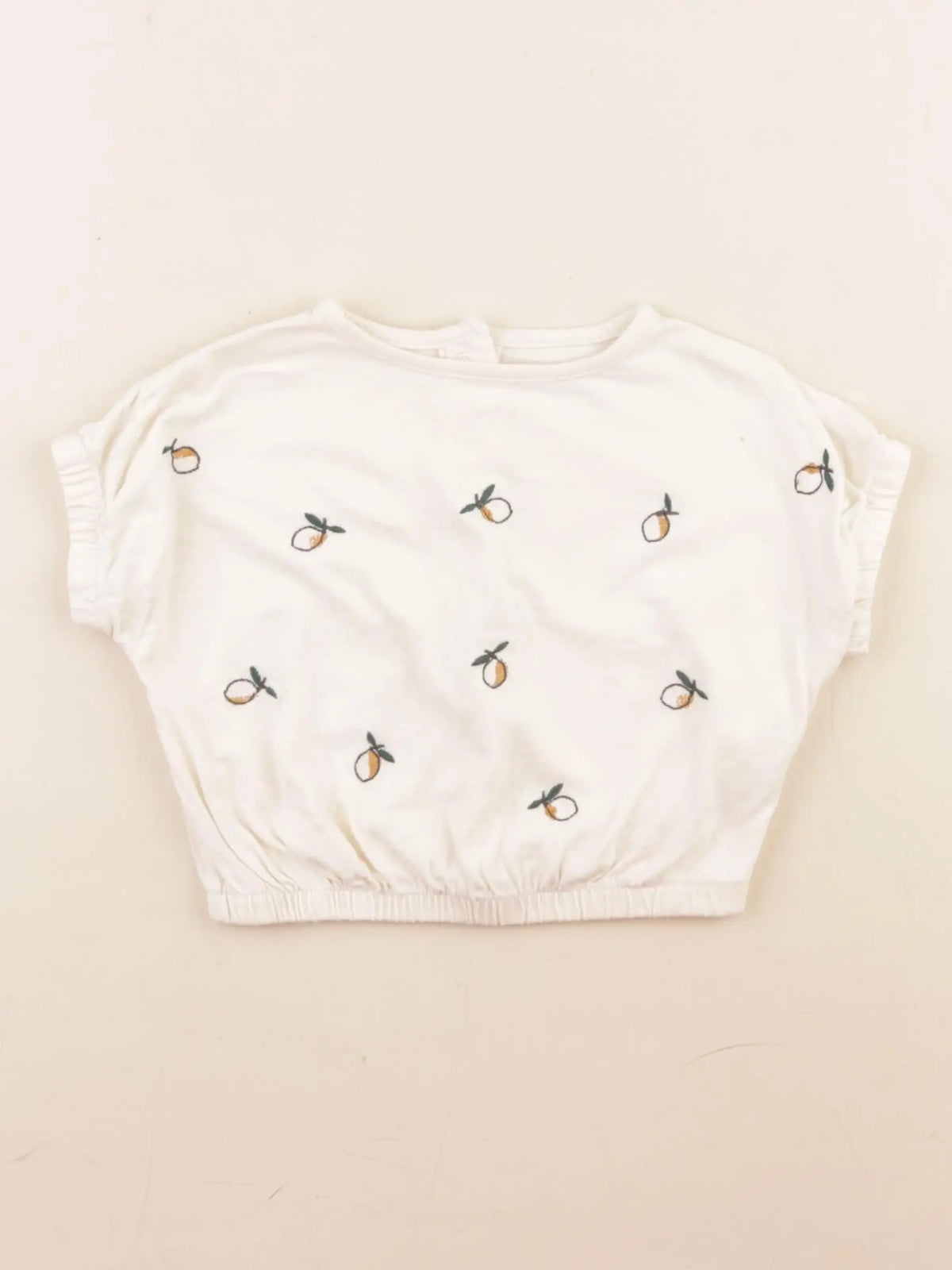 Vertbaudet - tee-shirt beige - 6 mois